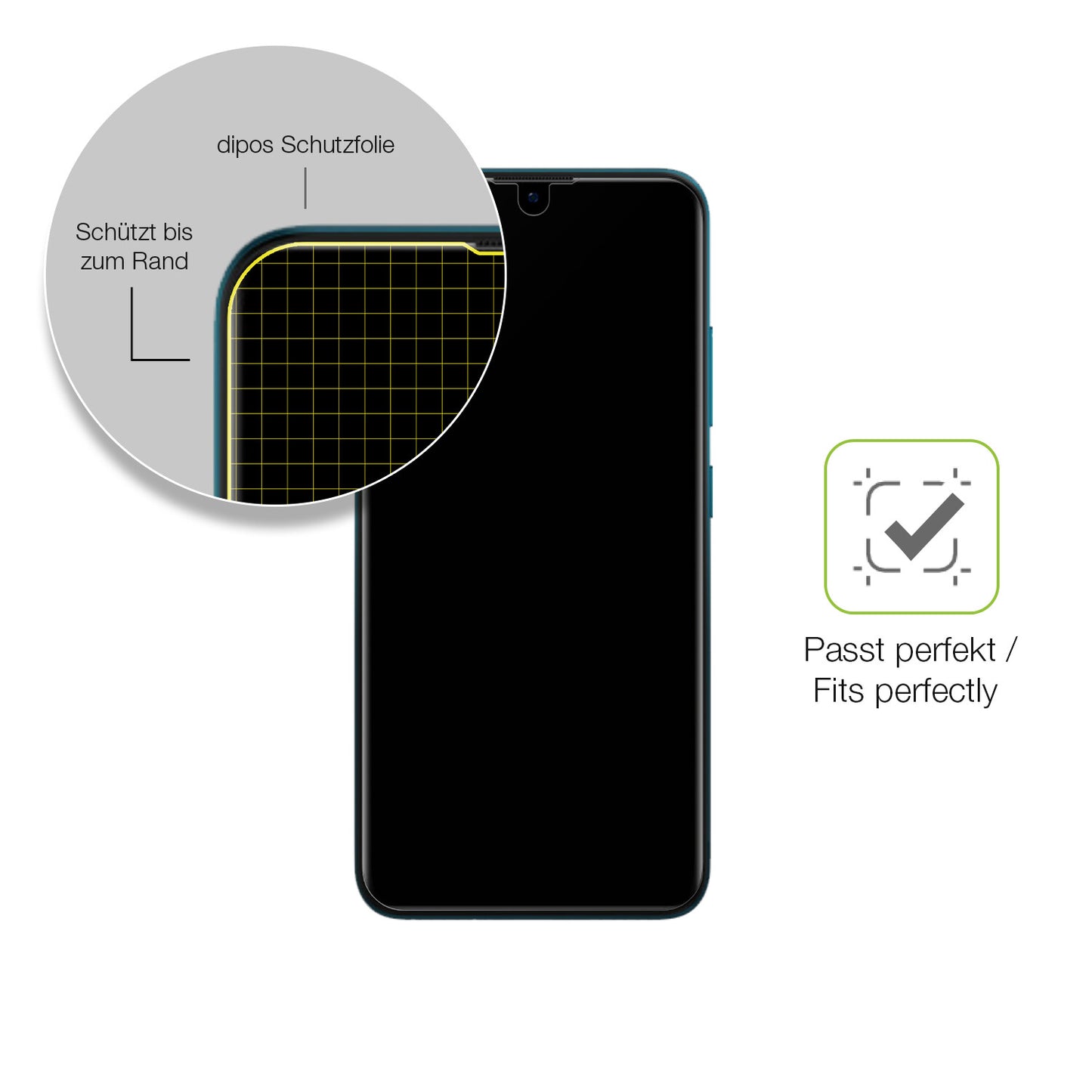 Besonders flexibler Displayschutz mit Anti-Shock-Schicht im Materialmix