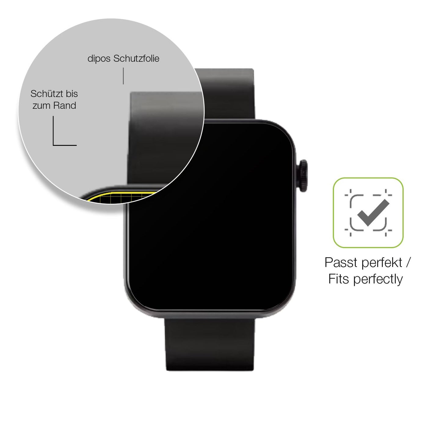 Besonders flexibler Displayschutz mit Anti-Shock-Schicht im Materialmix