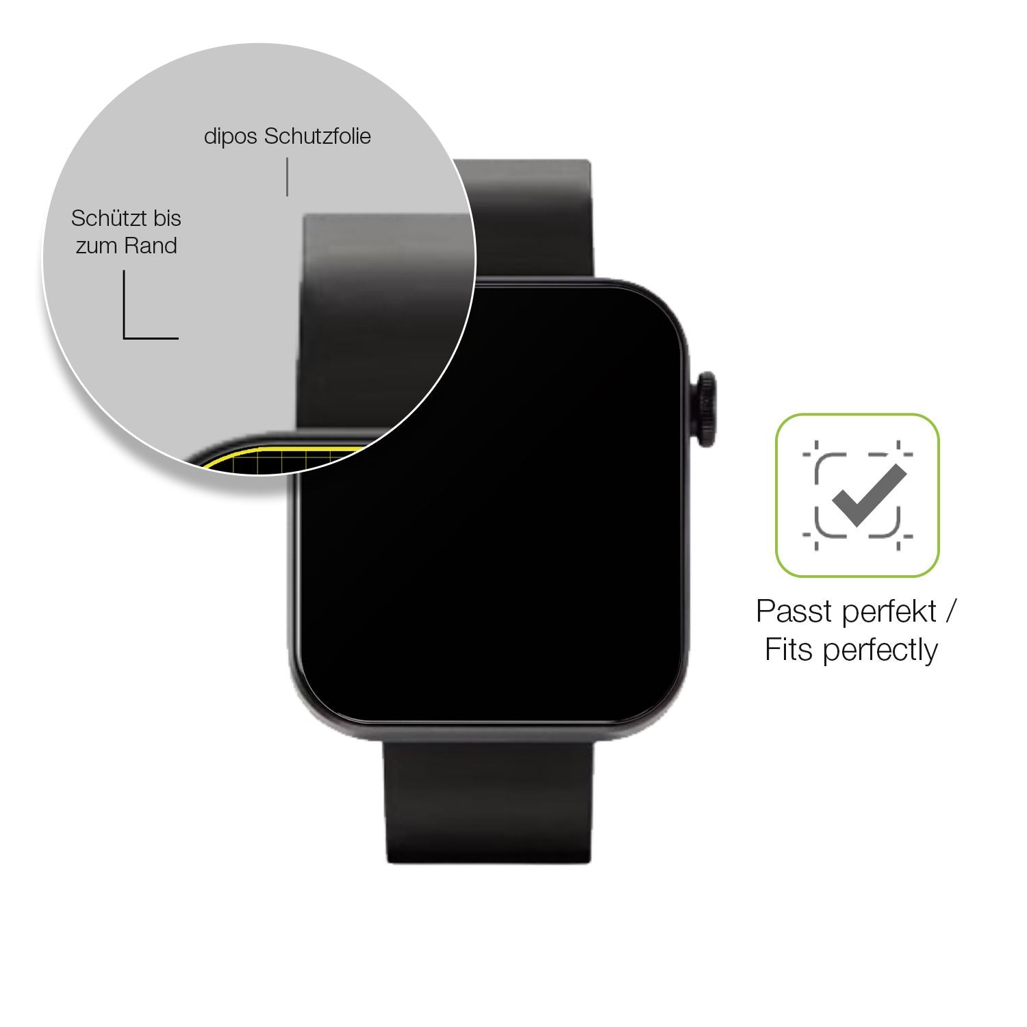 Besonders flexibler Displayschutz mit Anti-Shock-Schicht im Materialmix