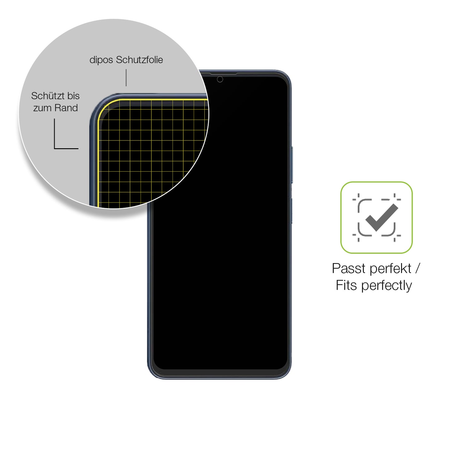 Besonders flexibler Displayschutz mit Anti-Shock-Schicht im Materialmix