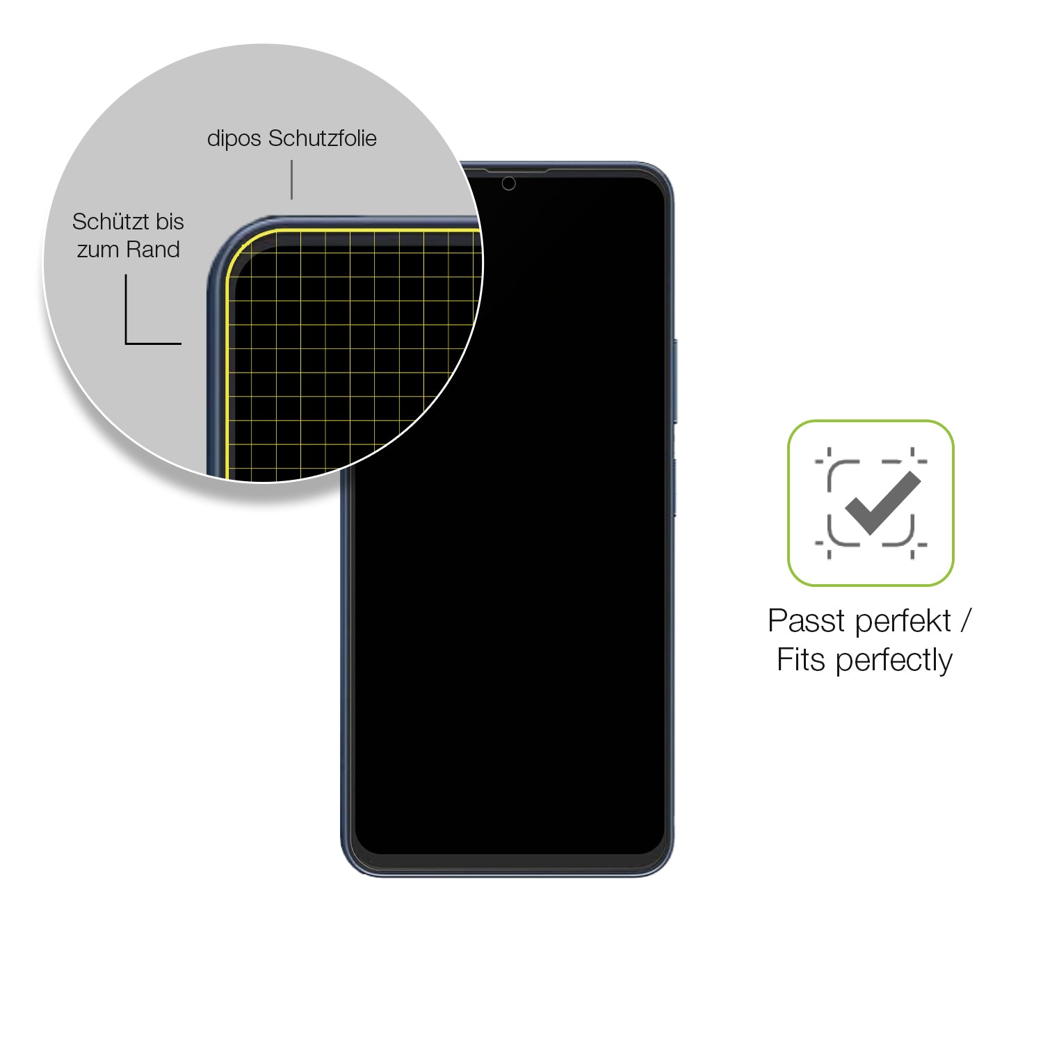 Besonders flexibler Displayschutz mit Anti-Shock-Schicht im Materialmix