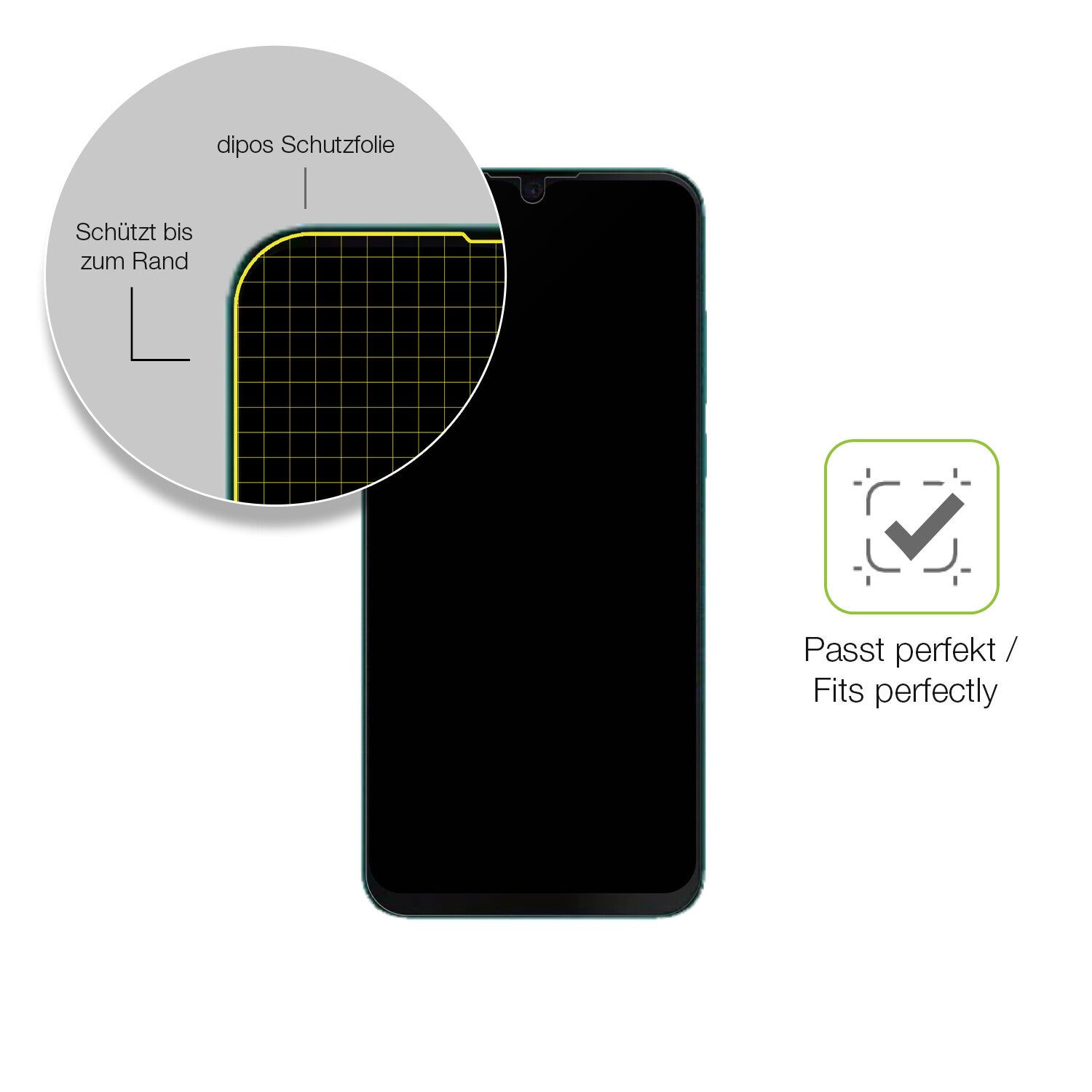 Besonders flexibler Displayschutz mit Anti-Shock-Schicht im Materialmix