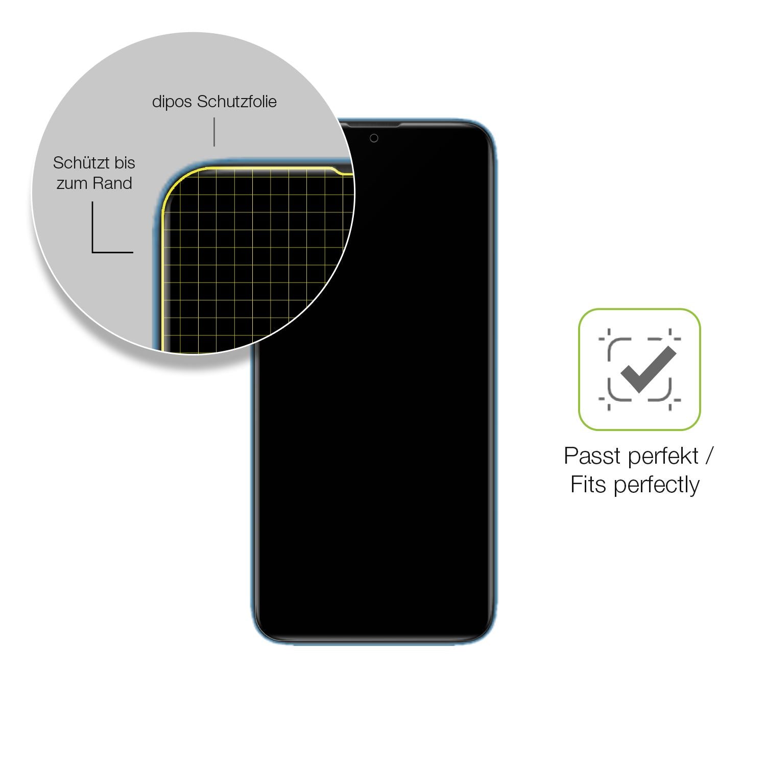 Besonders flexibler Displayschutz mit Anti-Shock-Schicht im Materialmix