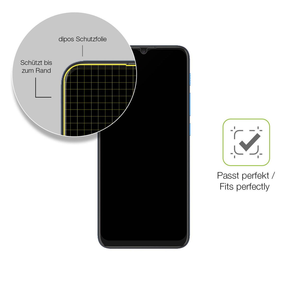 Besonders flexibler Displayschutz mit Anti-Shock-Schicht im Materialmix