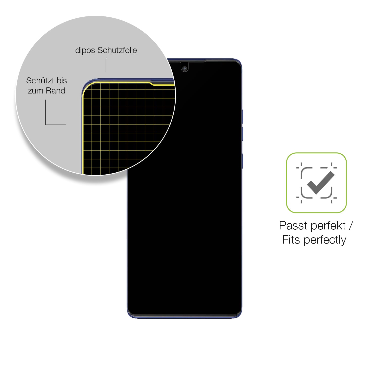 Besonders flexibler Displayschutz mit Anti-Shock-Schicht im Materialmix