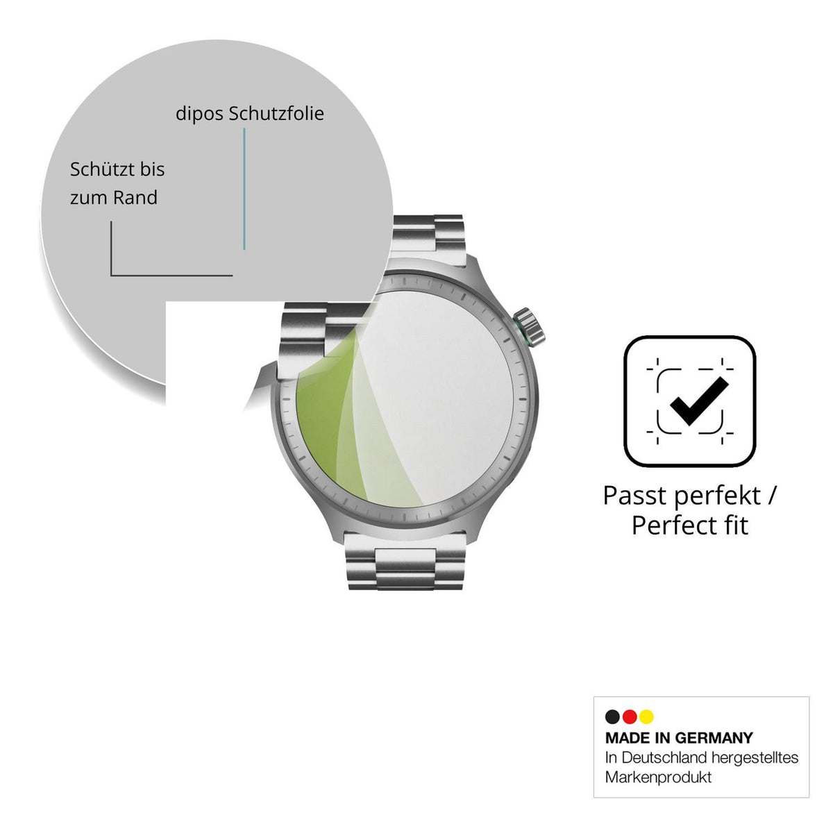 Besonders flexibler Displayschutz mit Anti-Shock-Schicht im Materialmix