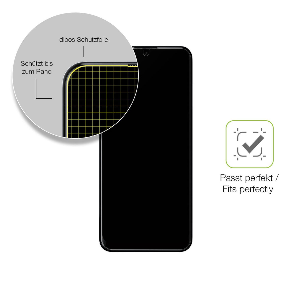 Besonders flexibler Displayschutz mit Anti-Shock-Schicht im Materialmix