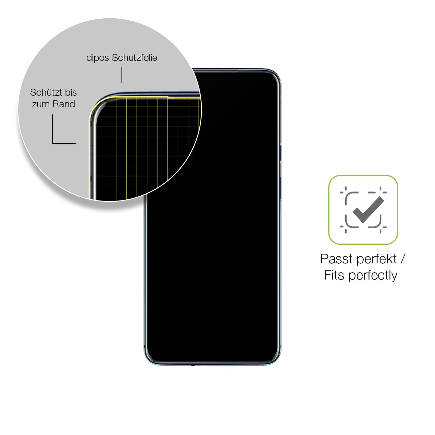 Besonders flexibler Displayschutz mit Anti-Shock-Schicht im Materialmix