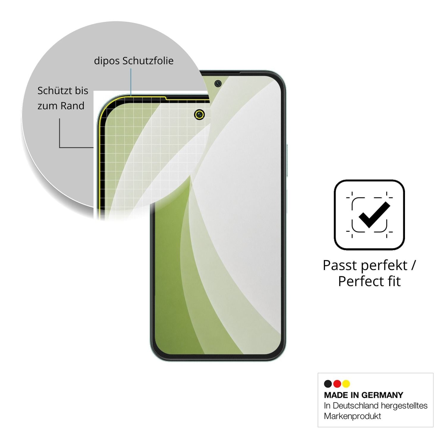 Besonders flexibler Displayschutz mit Anti-Shock-Schicht im Materialmix