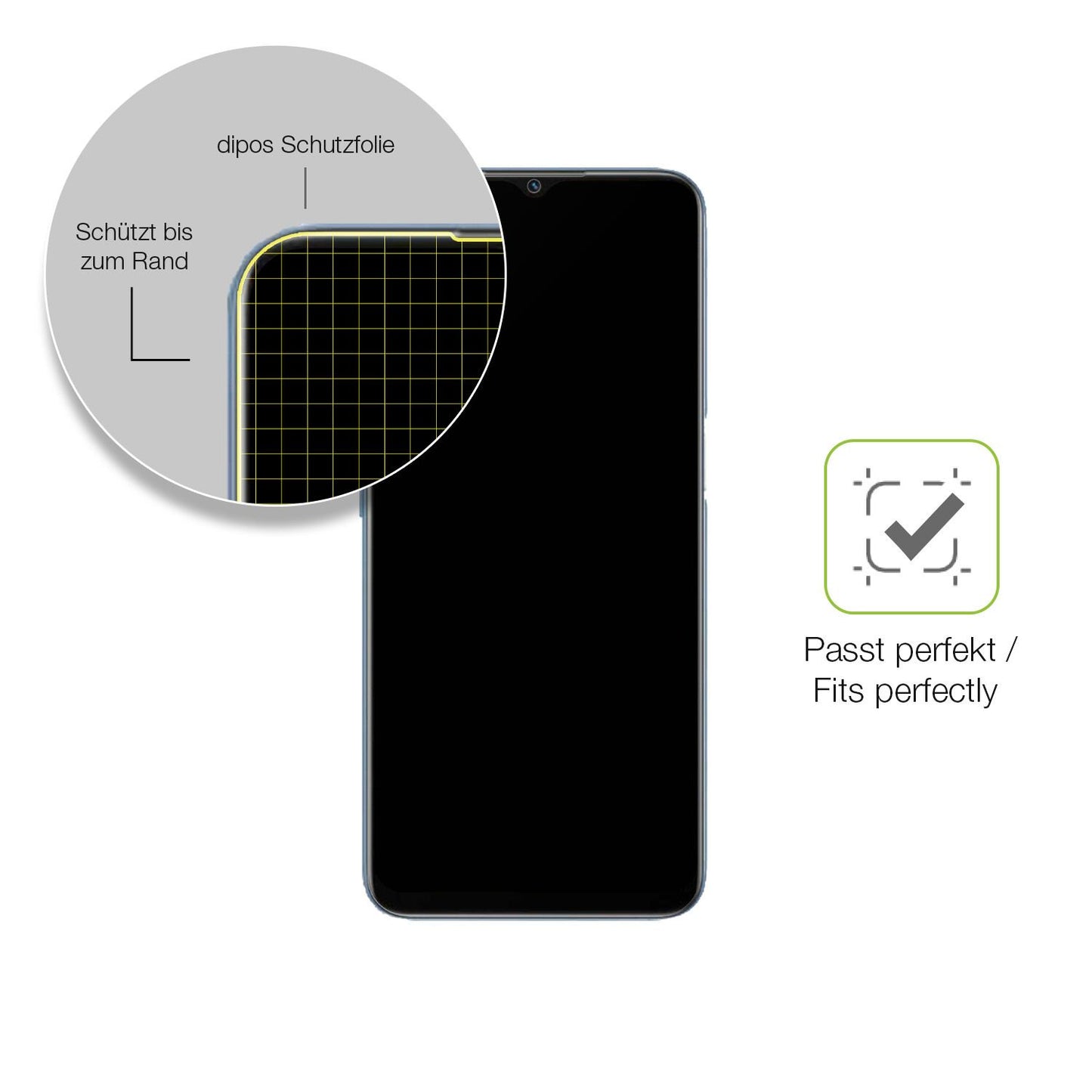 Besonders flexibler Displayschutz mit Anti-Shock-Schicht im Materialmix