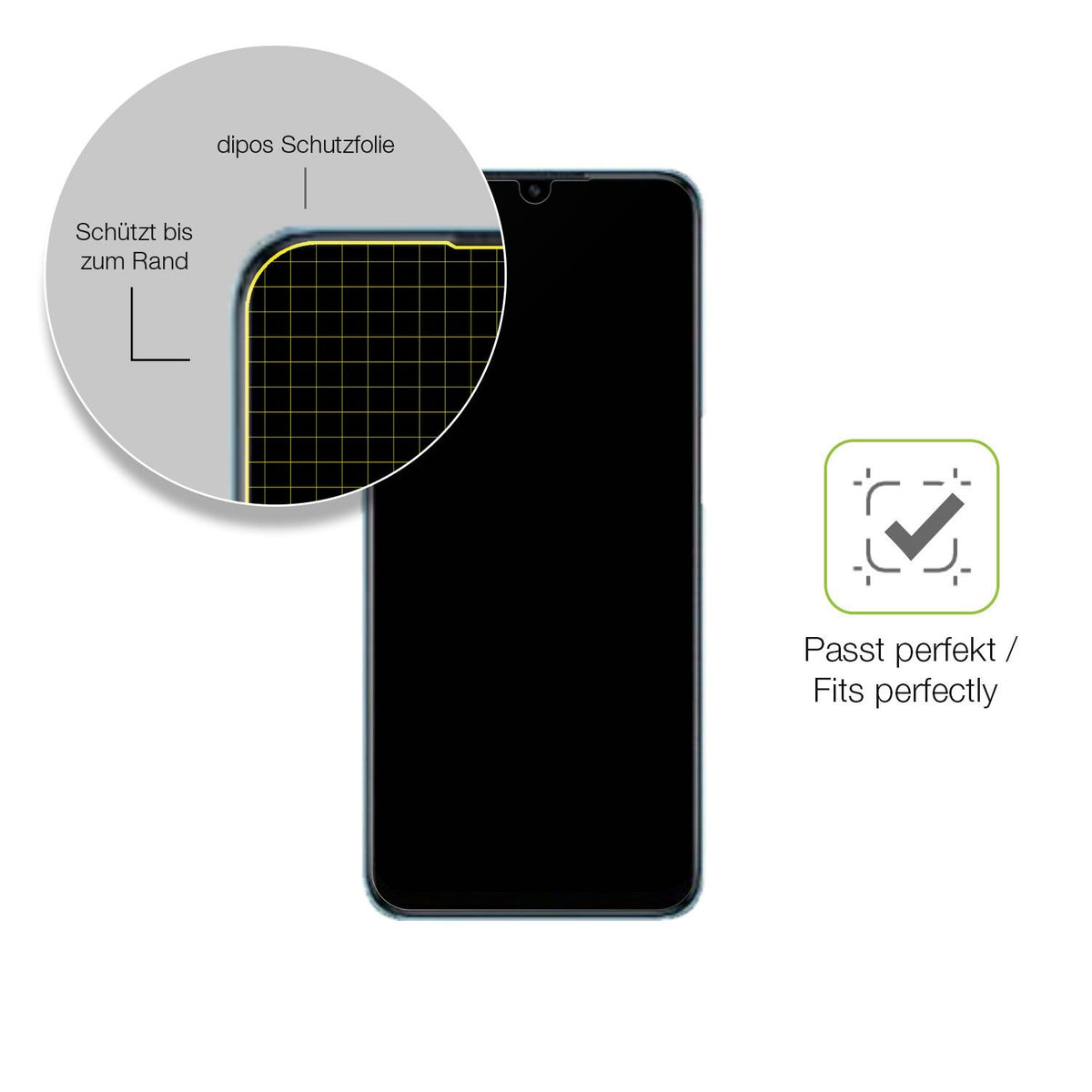 Besonders flexibler Displayschutz mit Anti-Shock-Schicht im Materialmix