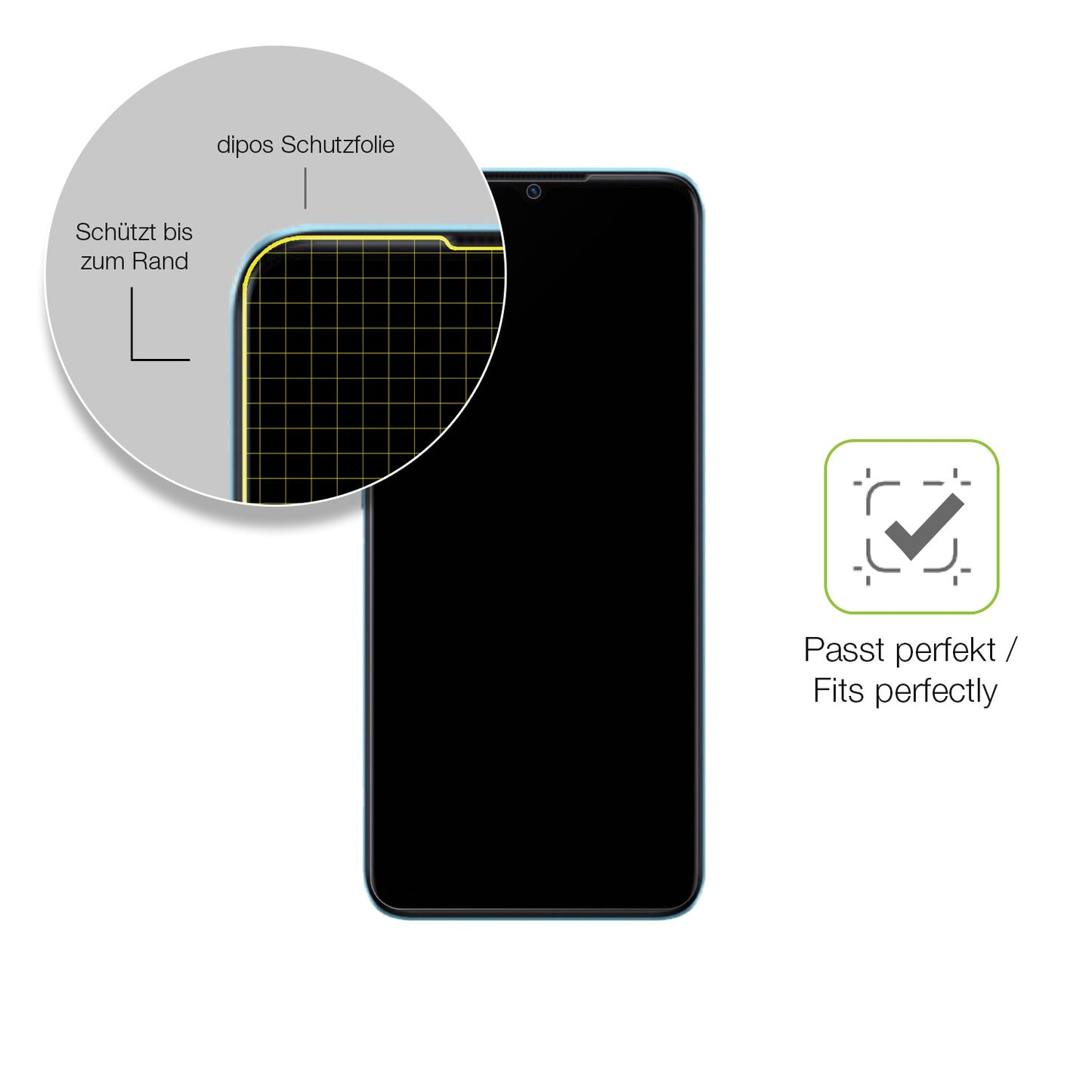Besonders flexibler Displayschutz mit Anti-Shock-Schicht im Materialmix