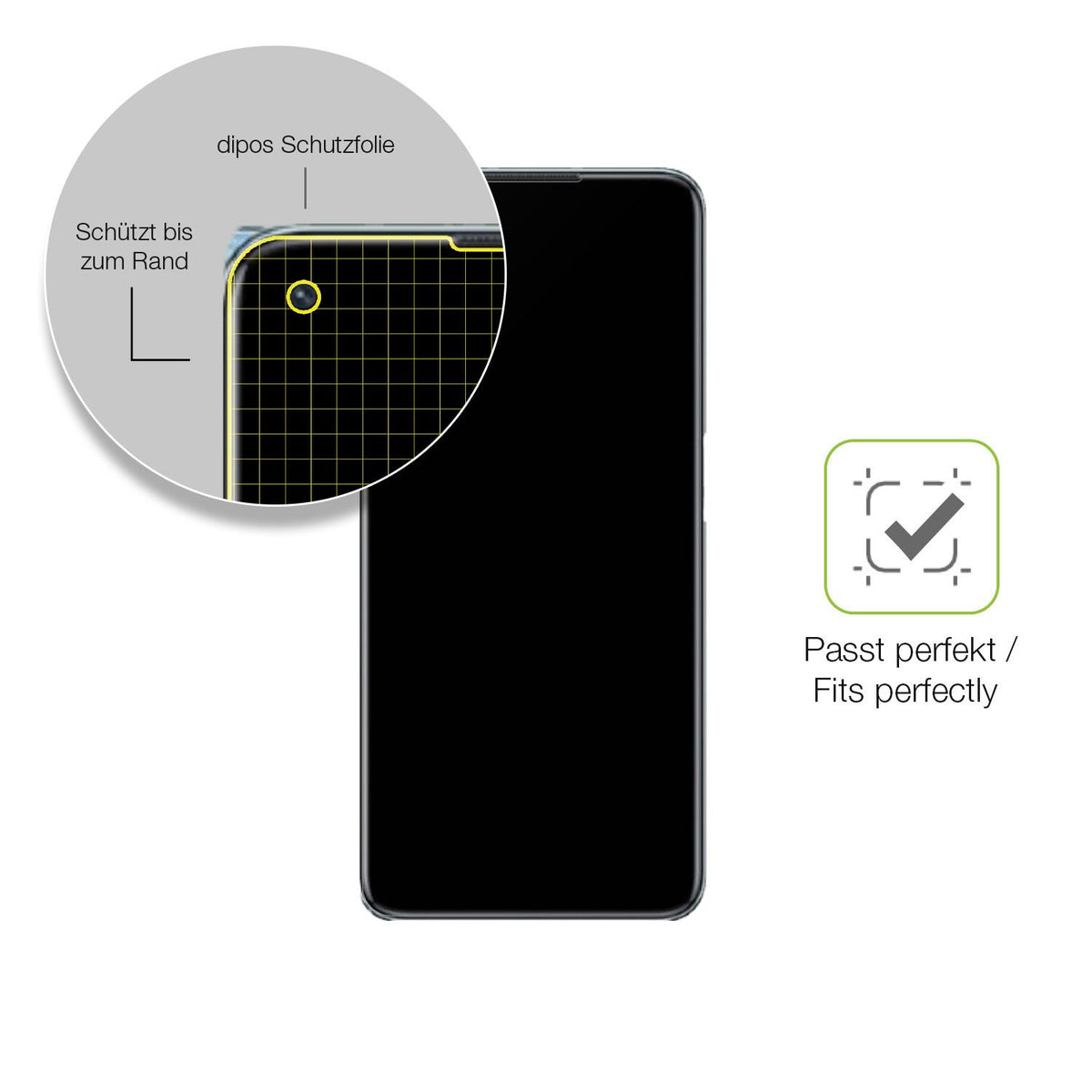 Besonders flexibler Displayschutz mit Anti-Shock-Schicht im Materialmix