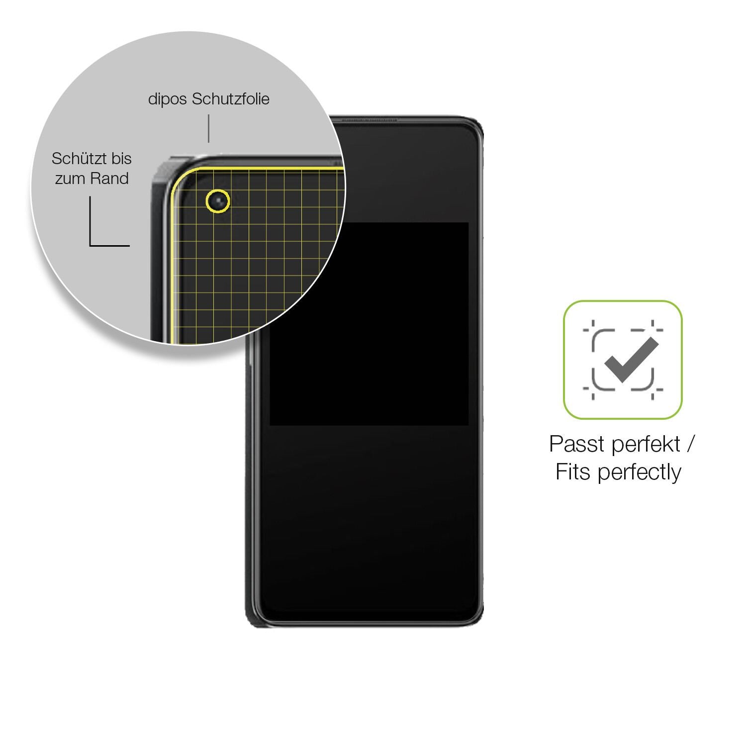 Besonders flexibler Displayschutz mit Anti-Shock-Schicht im Materialmix