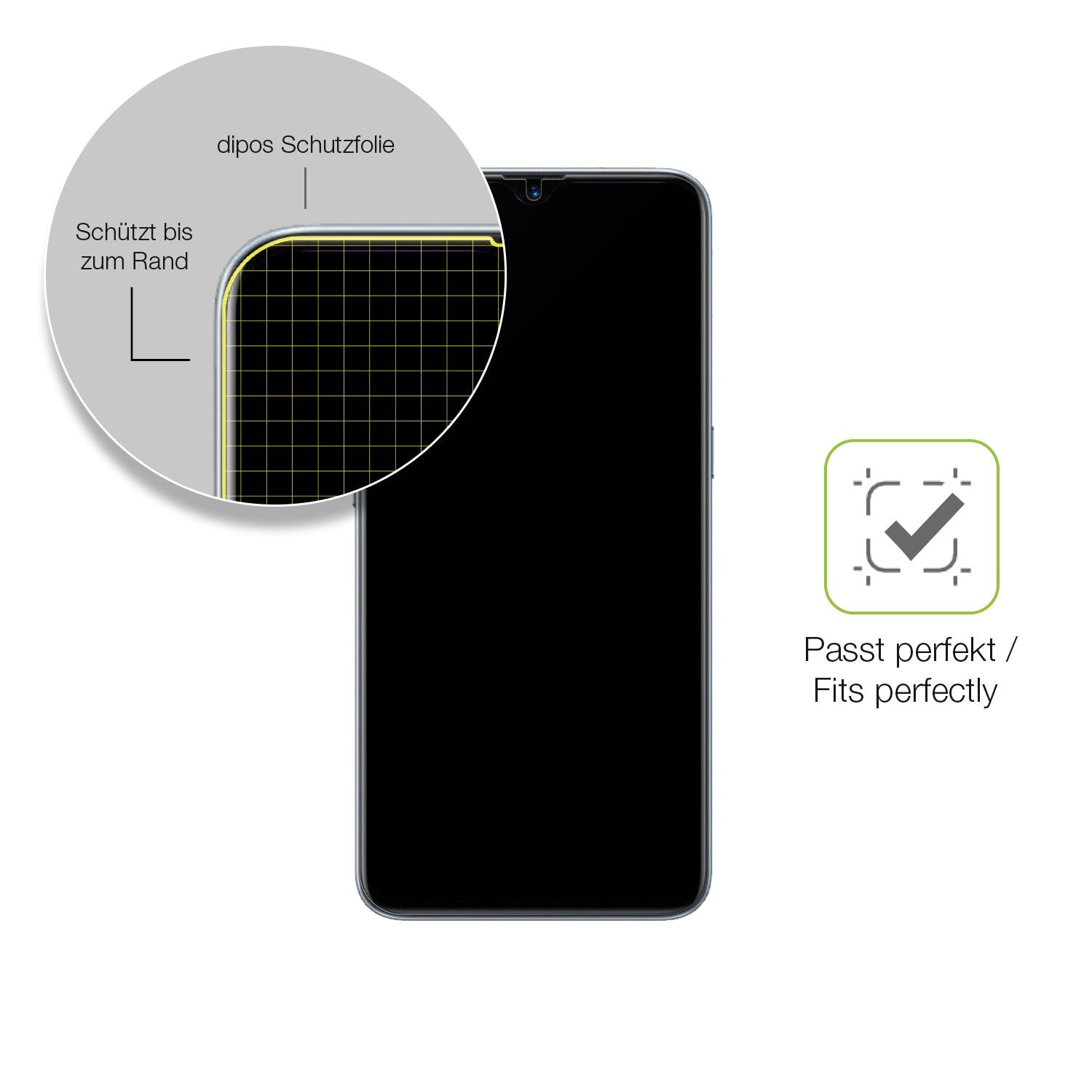 Besonders flexibler Displayschutz mit Anti-Shock-Schicht im Materialmix