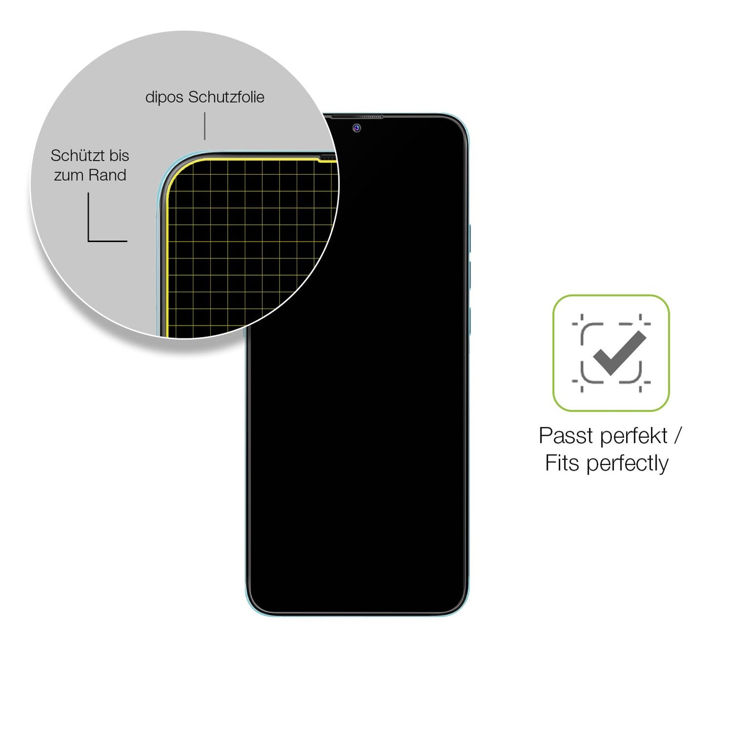 Besonders flexibler Displayschutz mit Anti-Shock-Schicht im Materialmix