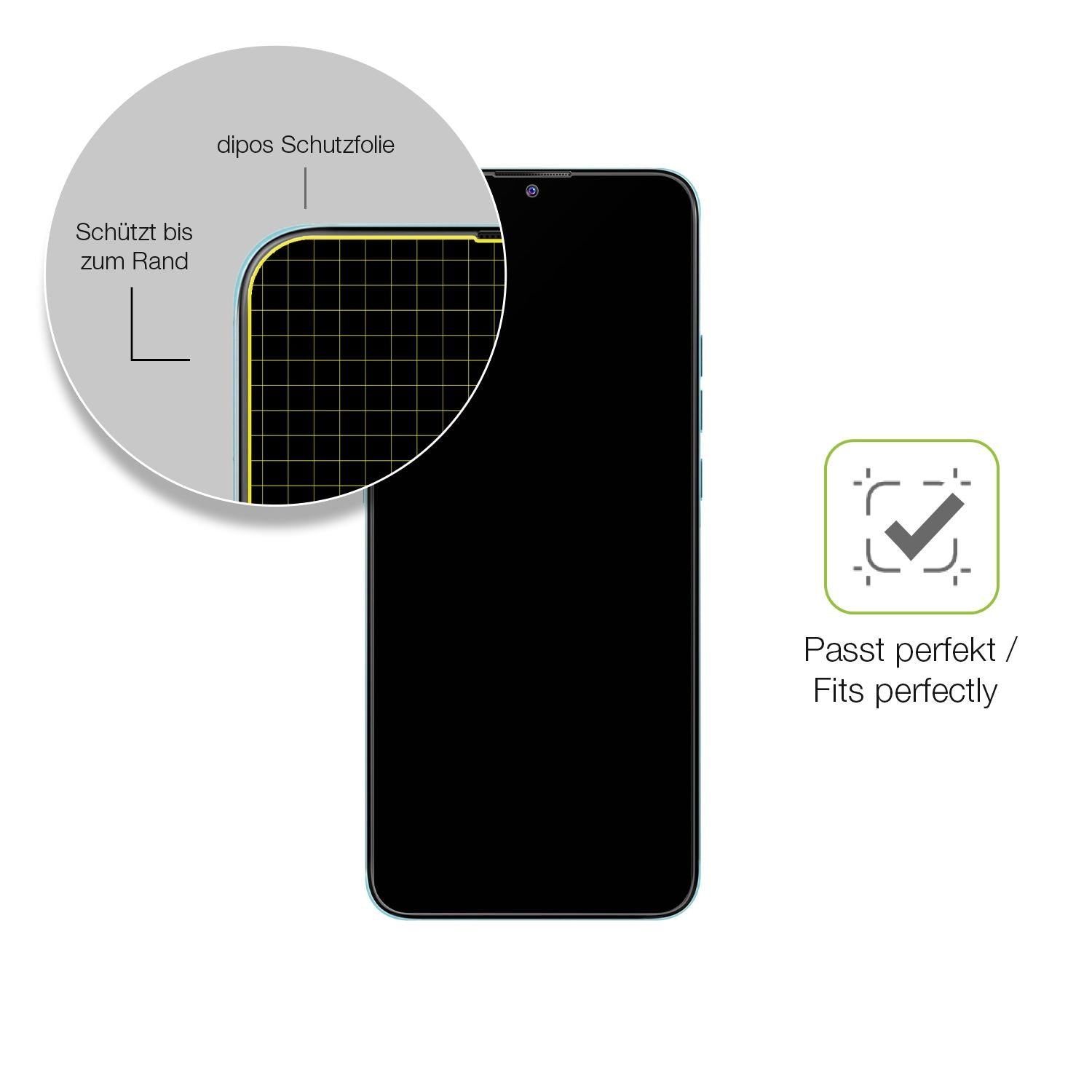 Besonders flexibler Displayschutz mit Anti-Shock-Schicht im Materialmix
