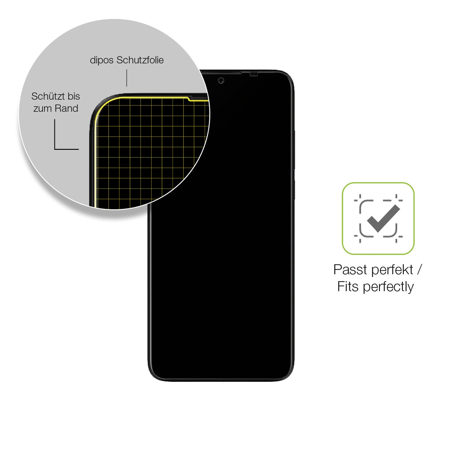 Besonders flexibler Displayschutz mit Anti-Shock-Schicht im Materialmix