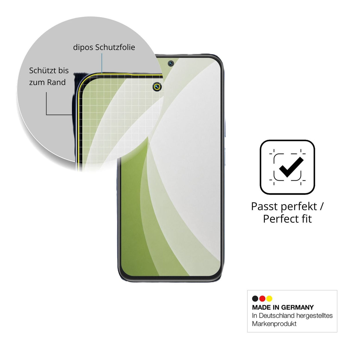 Besonders flexibler Displayschutz mit Anti-Shock-Schicht im Materialmix