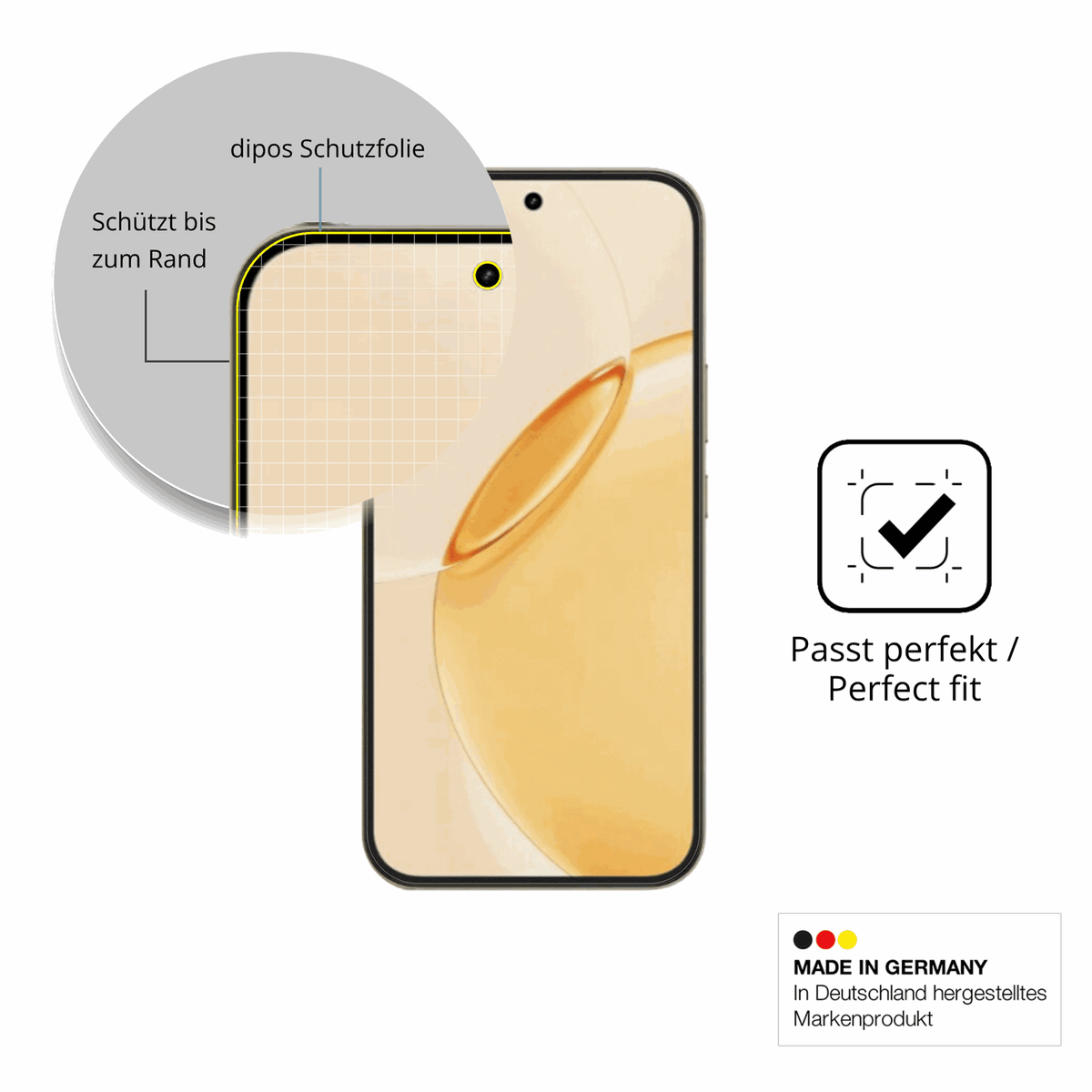 Besonders flexibler Displayschutz mit Anti-Shock-Schicht im Materialmix