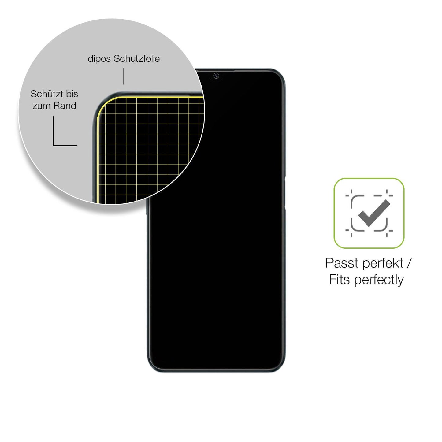 Besonders flexibler Displayschutz mit Anti-Shock-Schicht im Materialmix