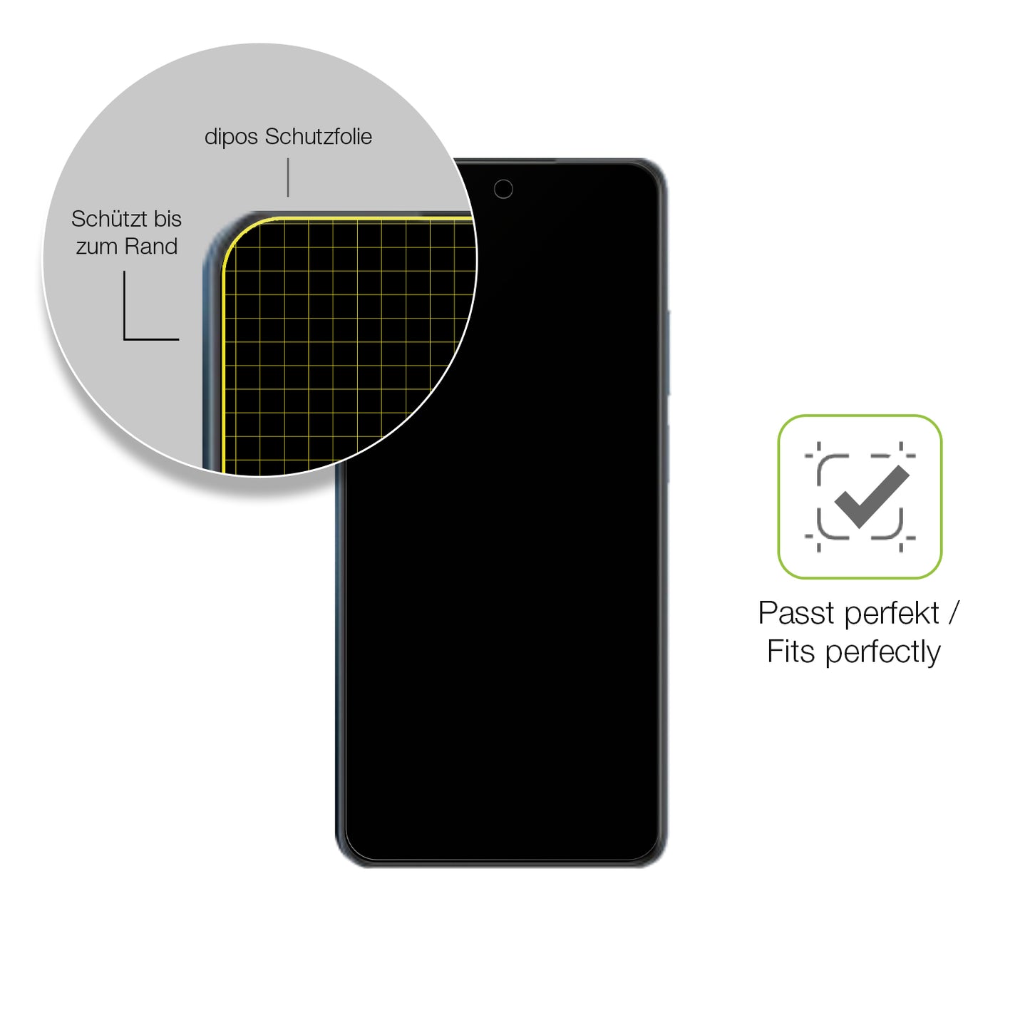 Besonders flexibler Displayschutz mit Anti-Shock-Schicht im Materialmix