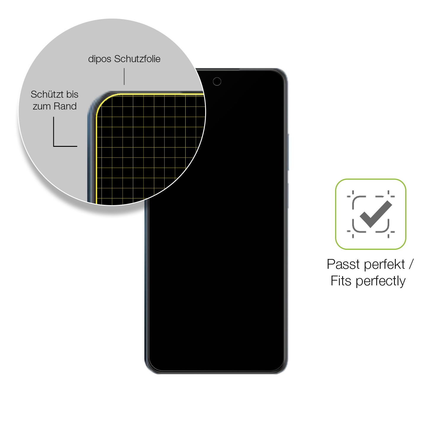 Besonders flexibler Displayschutz mit Anti-Shock-Schicht im Materialmix