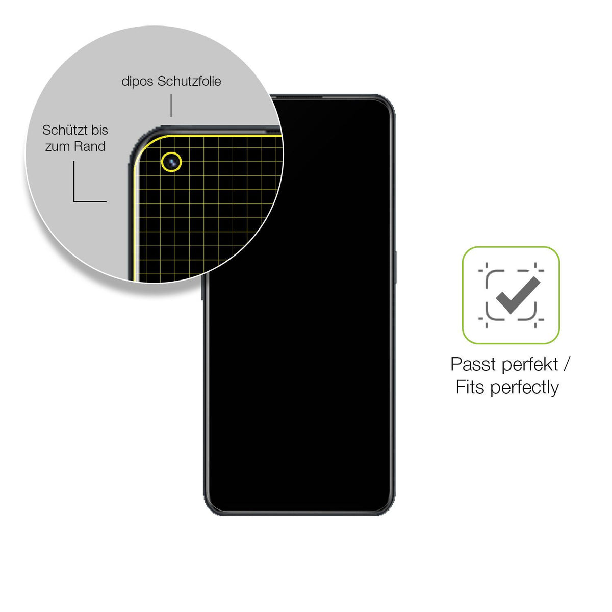 Besonders flexibler Displayschutz mit Anti-Shock-Schicht im Materialmix