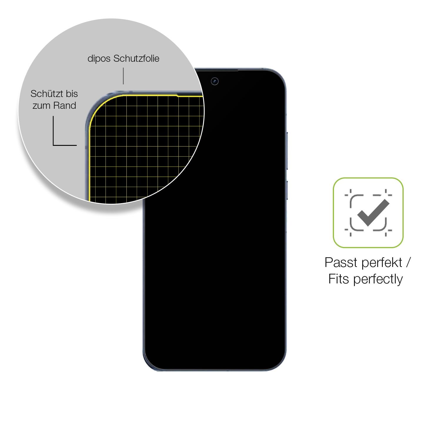 Besonders flexibler Displayschutz mit Anti-Shock-Schicht im Materialmix