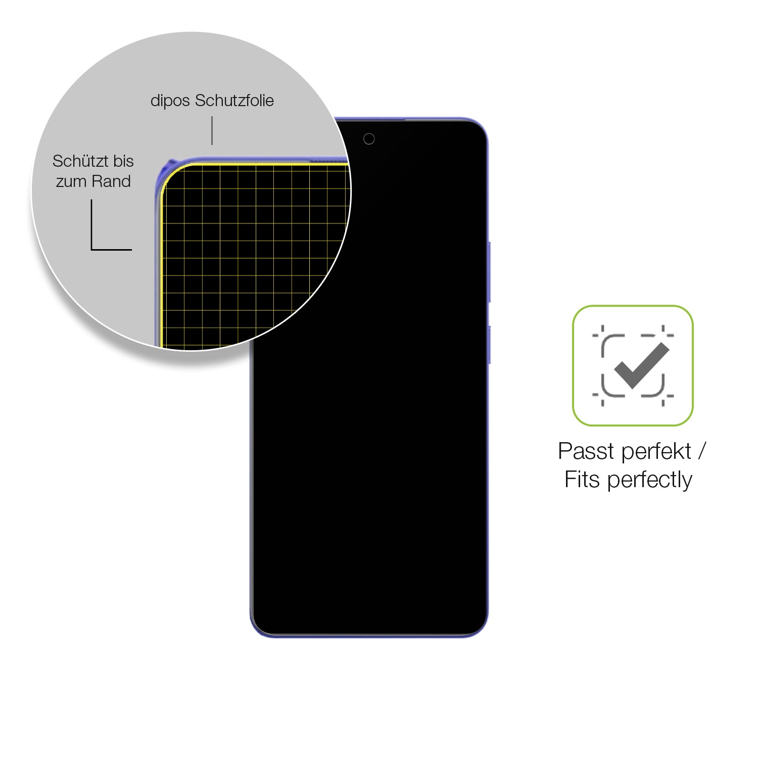 Besonders flexibler Displayschutz mit Anti-Shock-Schicht im Materialmix