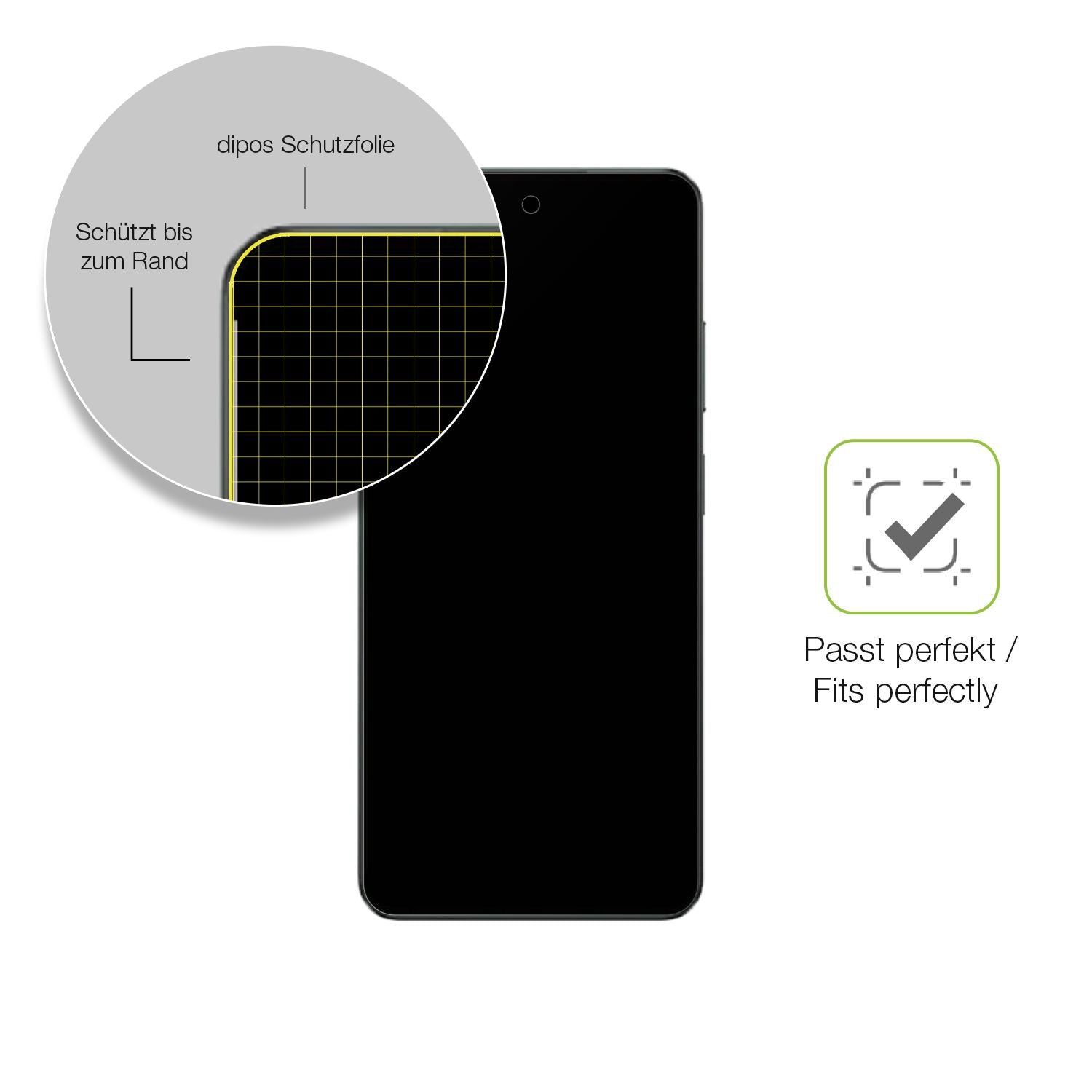 Besonders flexibler Displayschutz mit Anti-Shock-Schicht im Materialmix