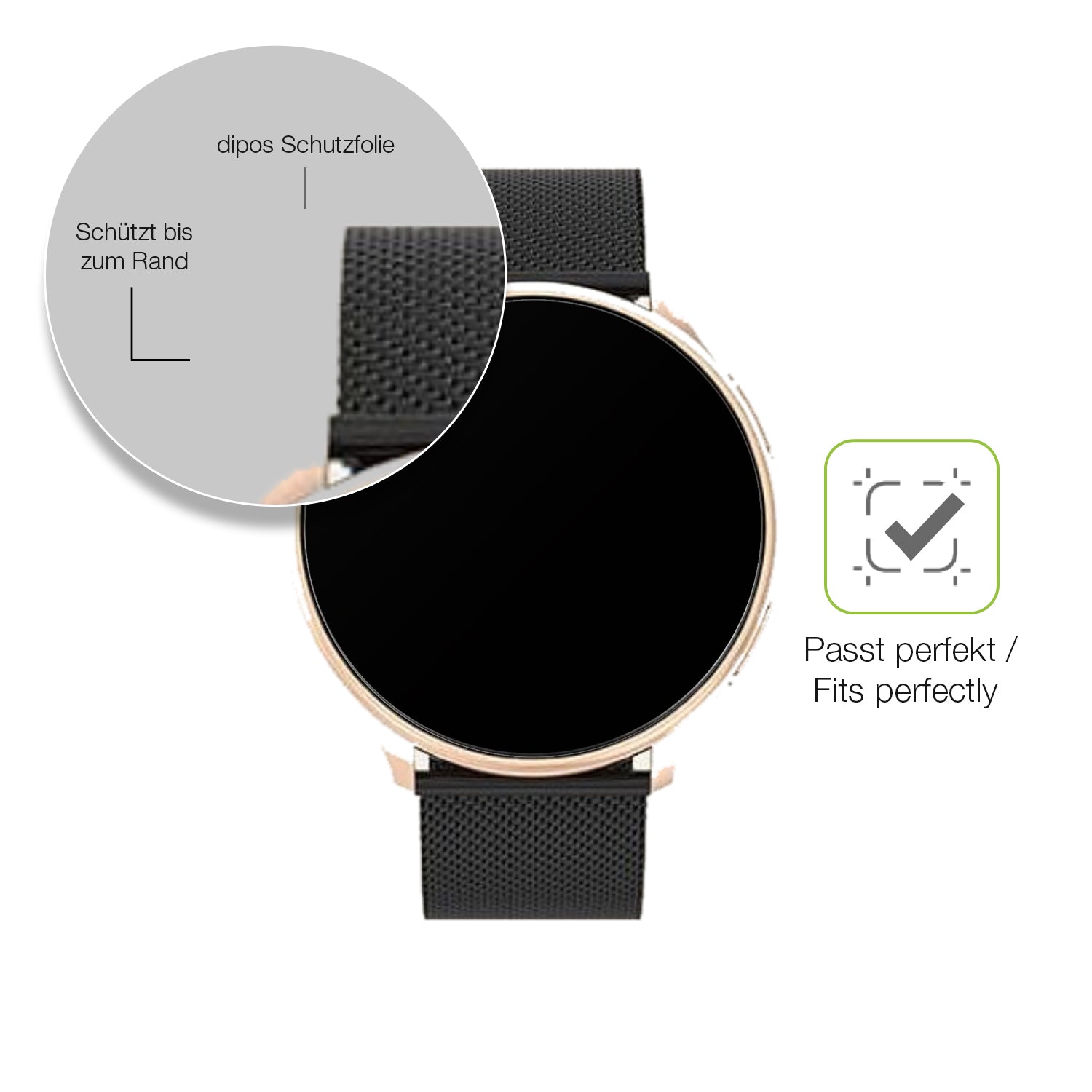 Besonders flexibler Displayschutz mit Anti-Shock-Schicht im Materialmix