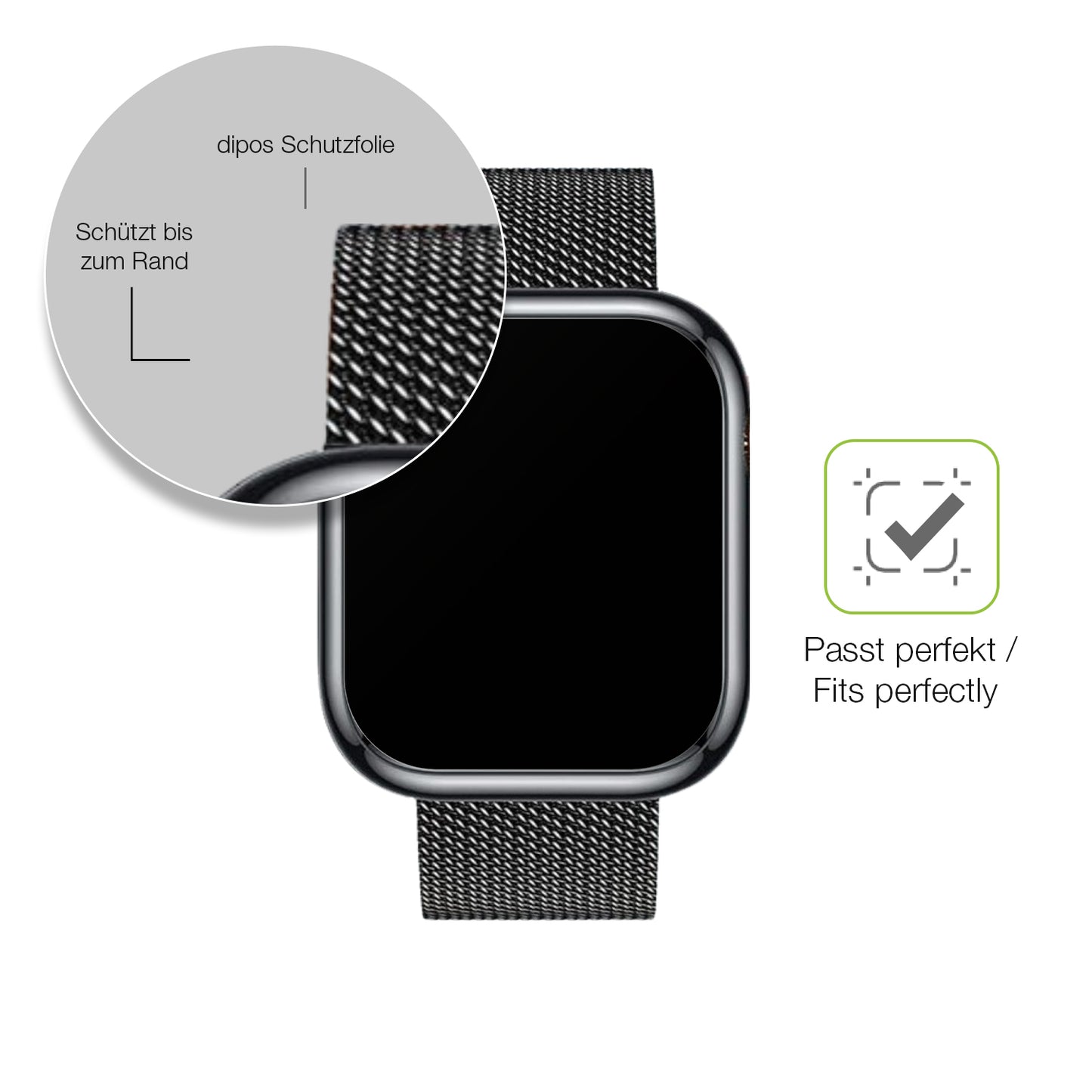 Besonders flexibler Displayschutz mit Anti-Shock-Schicht im Materialmix