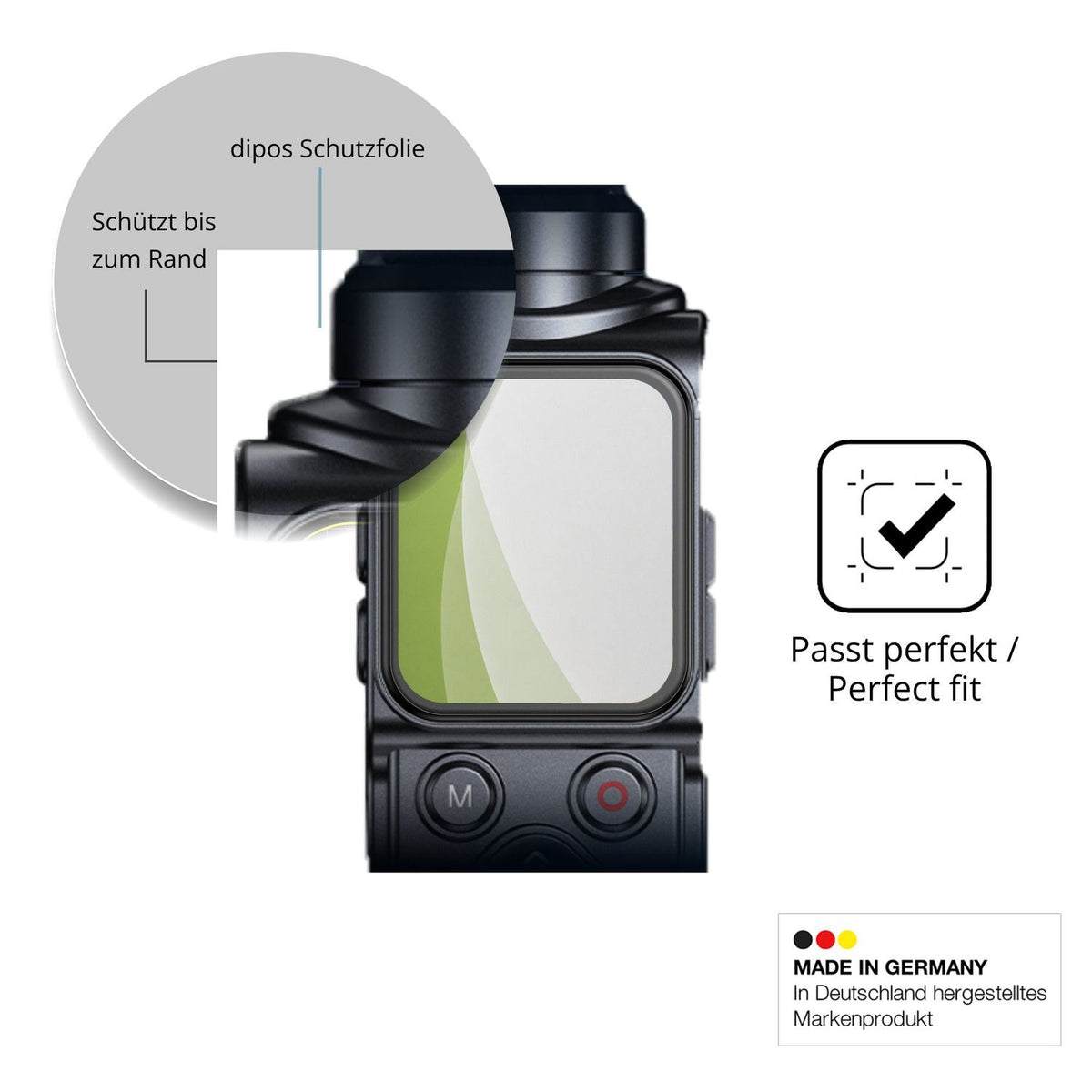 Besonders flexibler Displayschutz mit Anti-Shock-Schicht im Materialmix