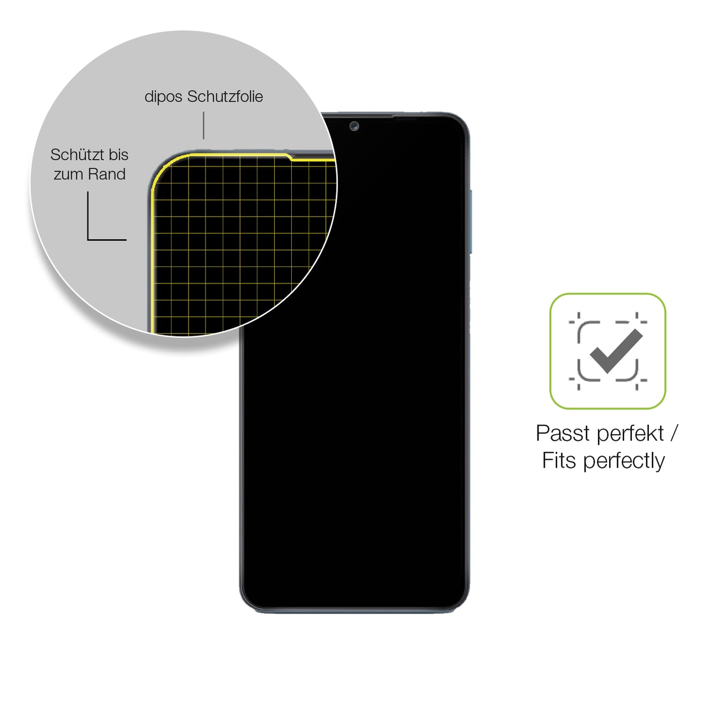 Besonders flexibler Displayschutz mit Anti-Shock-Schicht im Materialmix