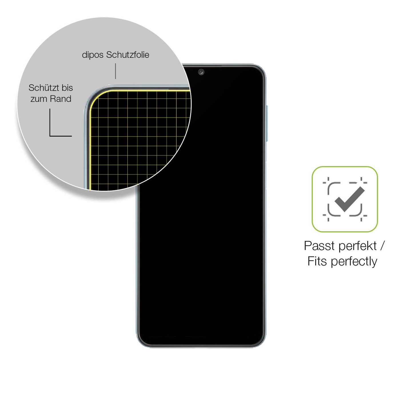 Besonders flexibler Displayschutz mit Anti-Shock-Schicht im Materialmix