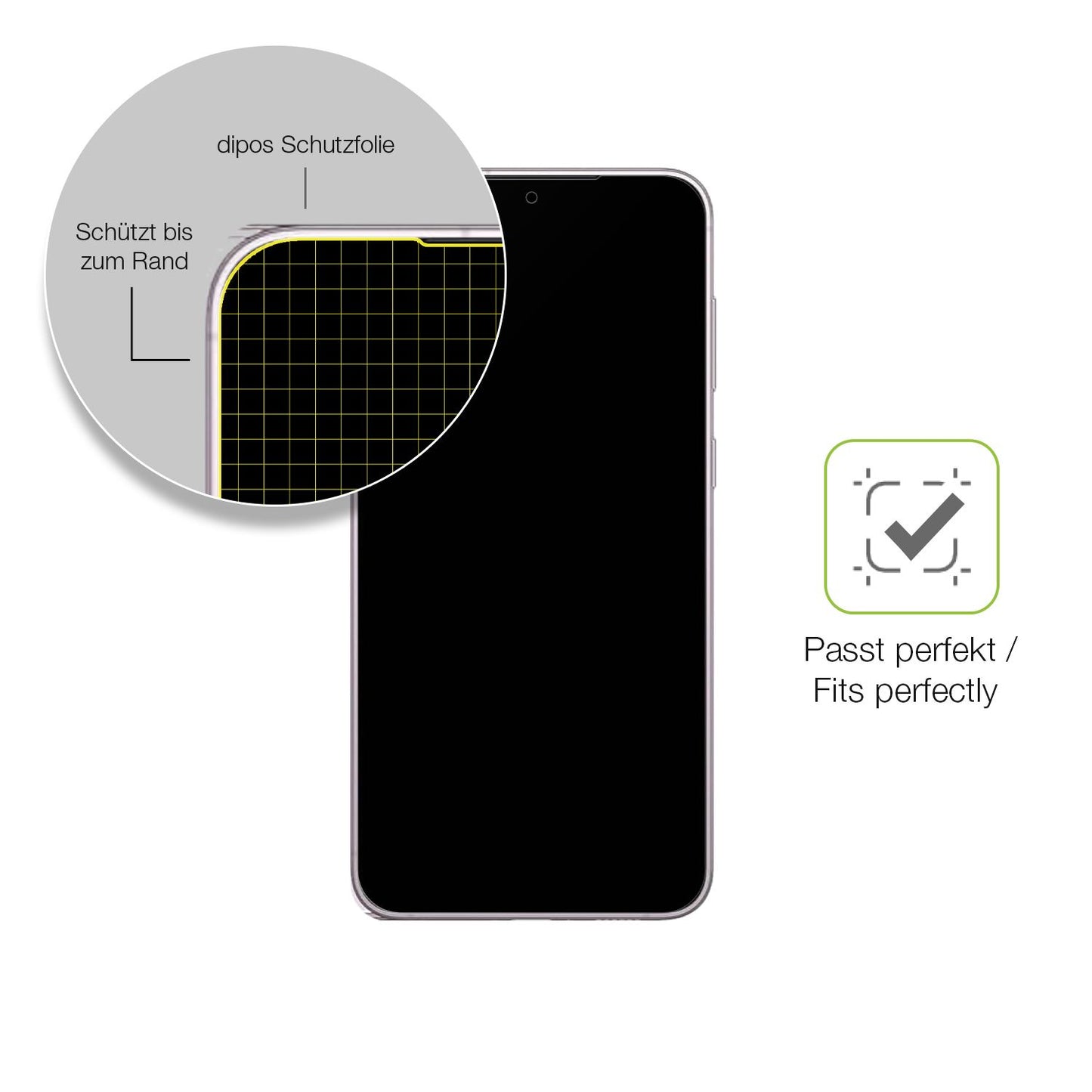 Besonders flexibler Displayschutz mit Anti-Shock-Schicht im Materialmix
