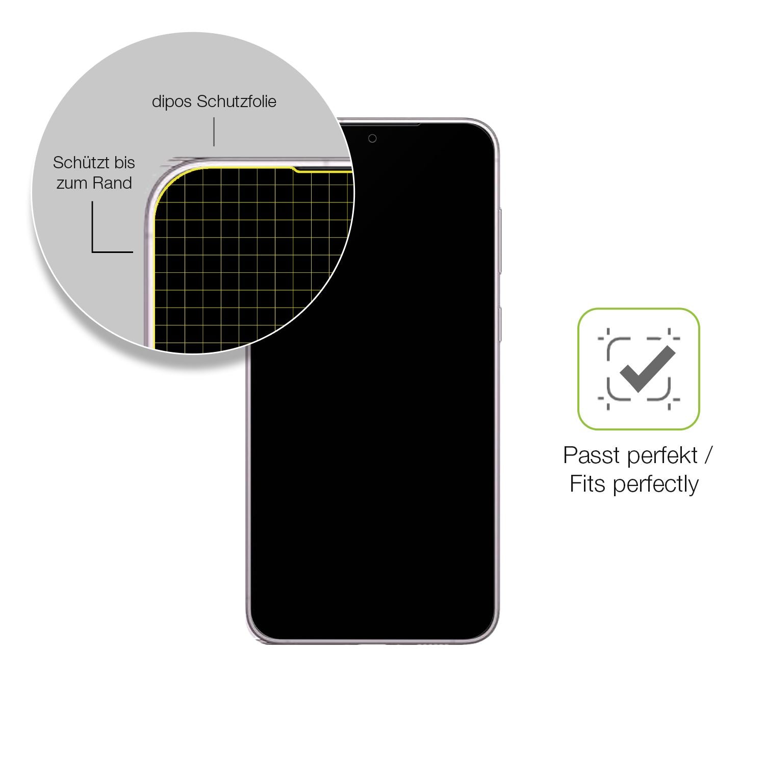 Besonders flexibler Displayschutz mit Anti-Shock-Schicht im Materialmix