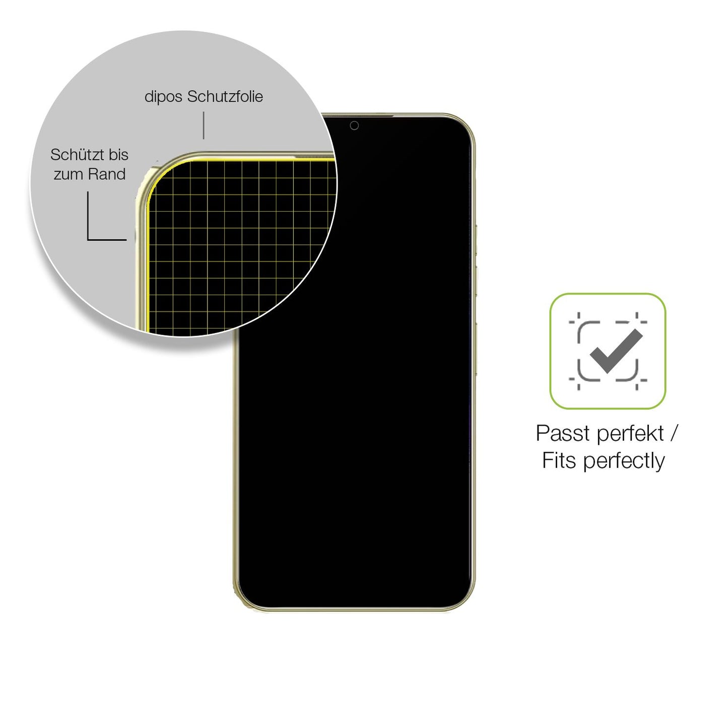 Besonders flexibler Displayschutz mit Anti-Shock-Schicht im Materialmix