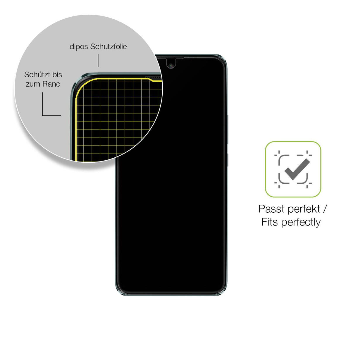 Besonders flexibler Displayschutz mit Anti-Shock-Schicht im Materialmix
