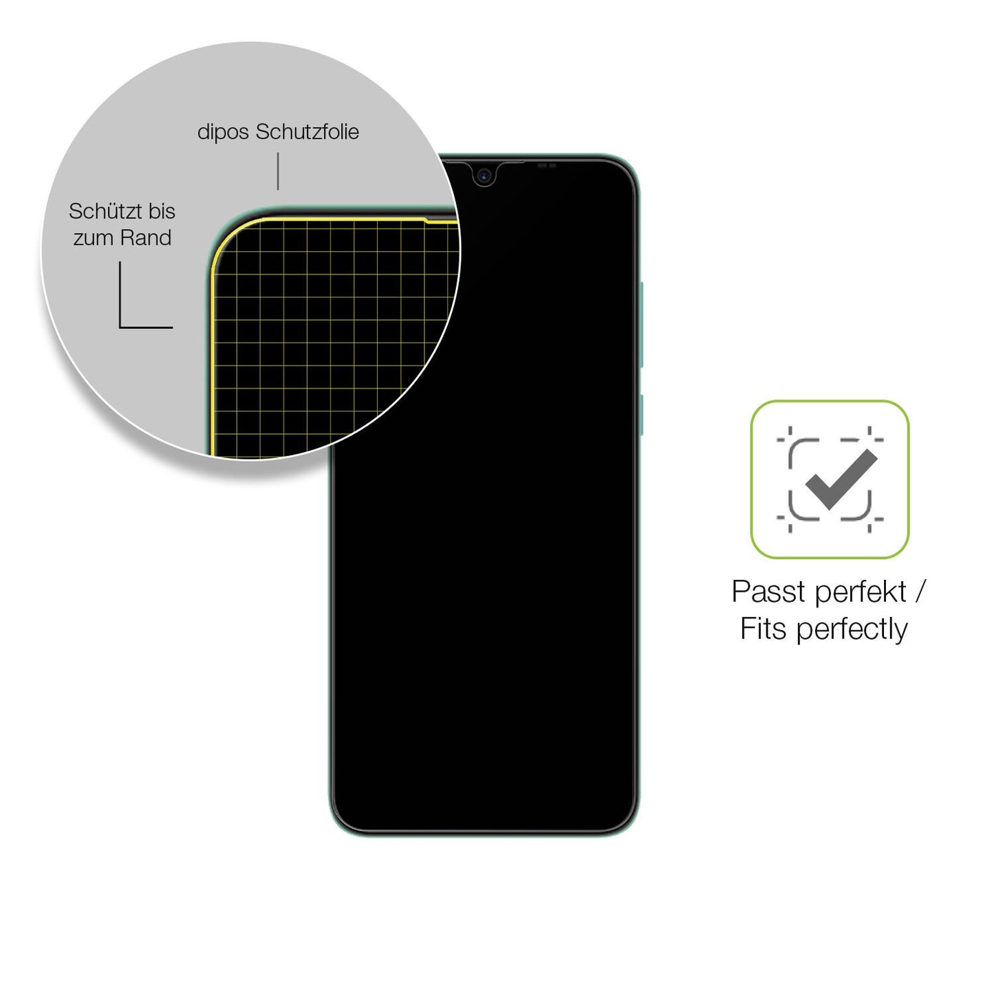 Besonders flexibler Displayschutz mit Anti-Shock-Schicht im Materialmix