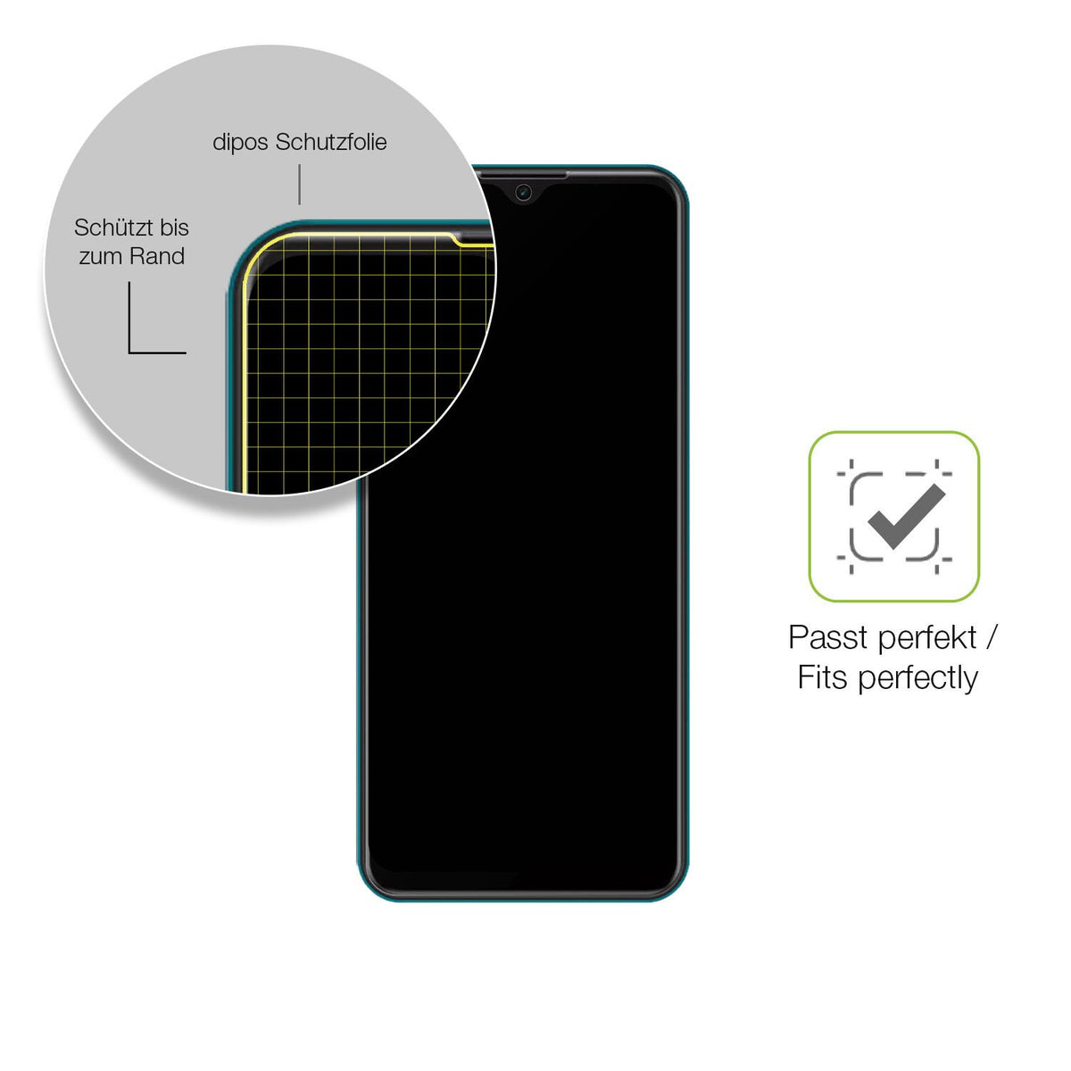 Besonders flexibler Displayschutz mit Anti-Shock-Schicht im Materialmix