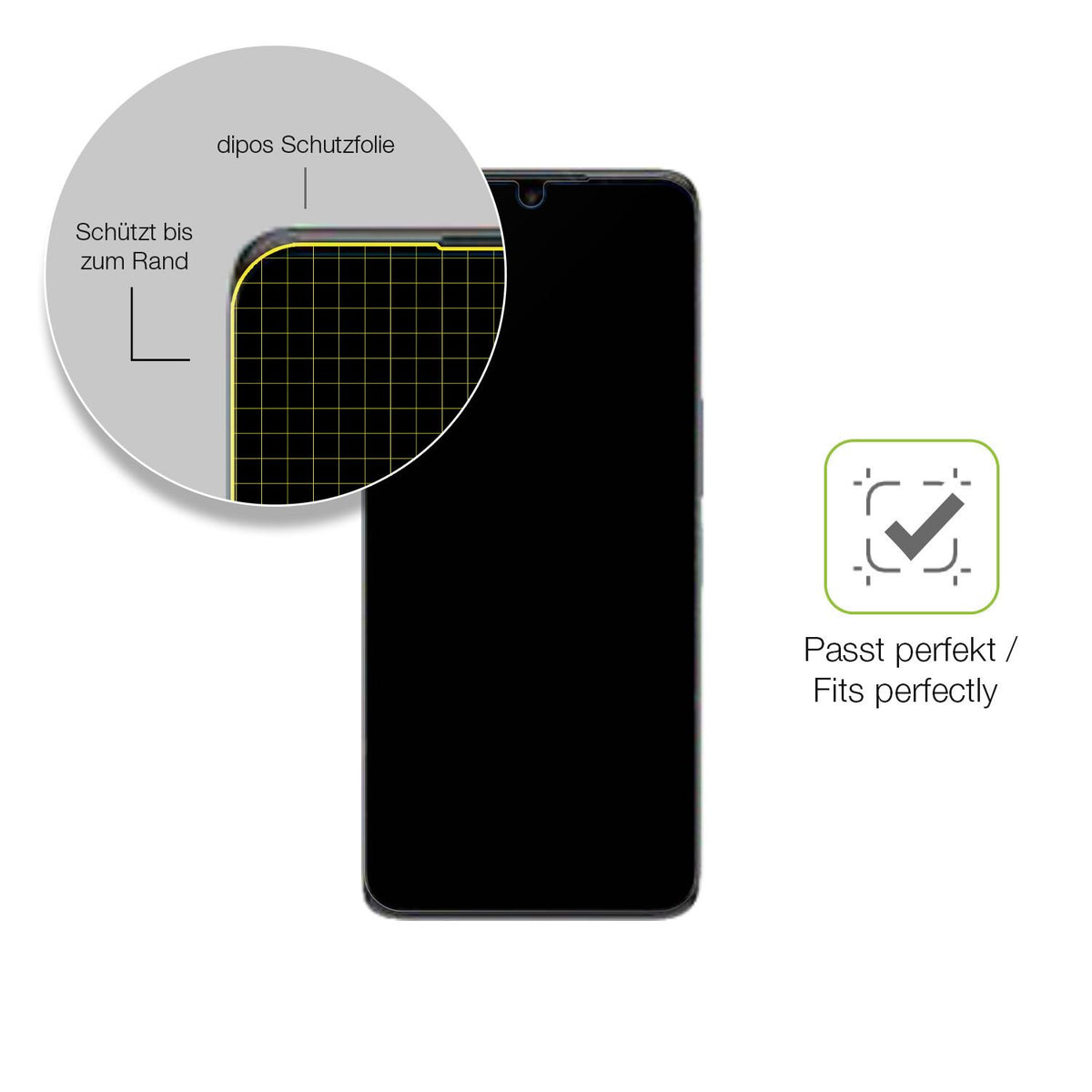 Besonders flexibler Displayschutz mit Anti-Shock-Schicht im Materialmix