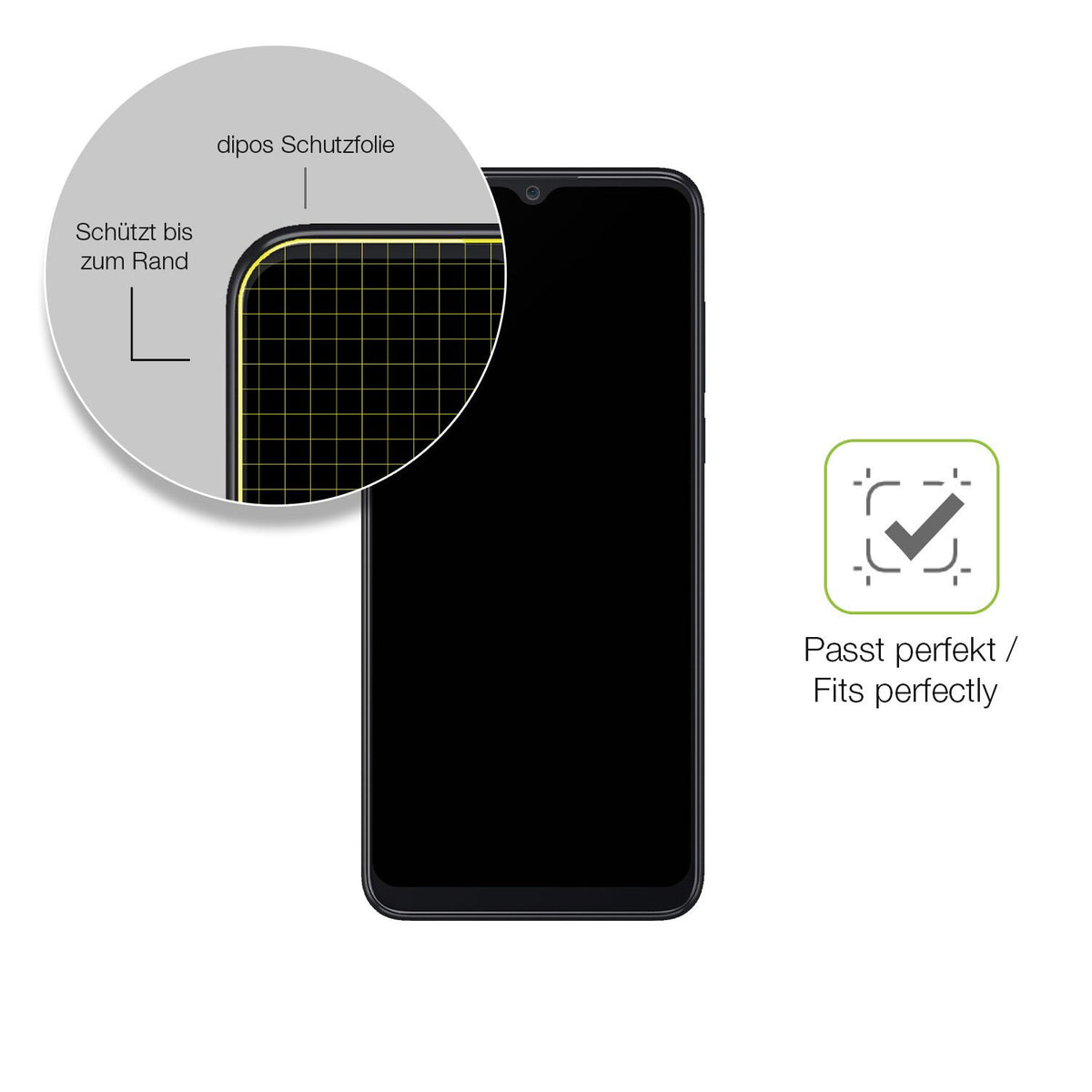 Besonders flexibler Displayschutz mit Anti-Shock-Schicht im Materialmix