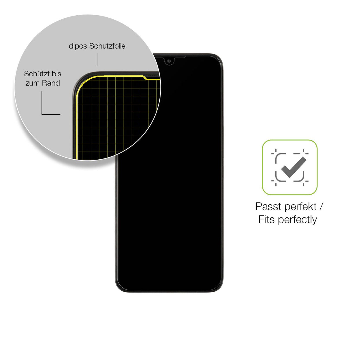 Besonders flexibler Displayschutz mit Anti-Shock-Schicht im Materialmix