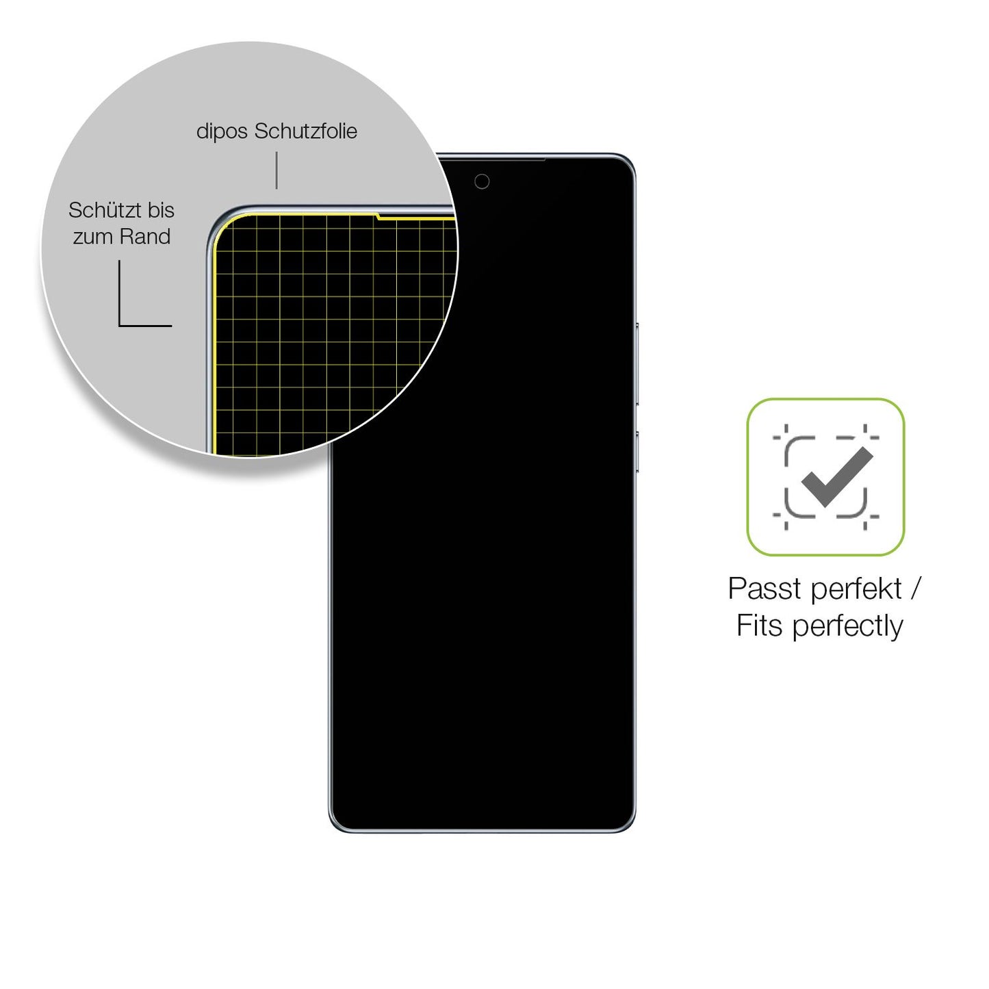 Besonders flexibler Displayschutz mit Anti-Shock-Schicht im Materialmix