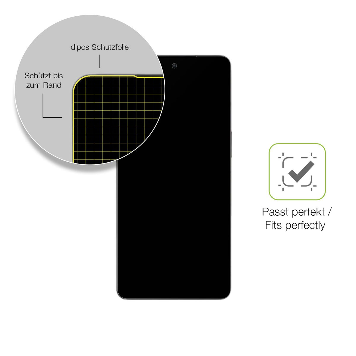 Besonders flexibler Displayschutz mit Anti-Shock-Schicht im Materialmix