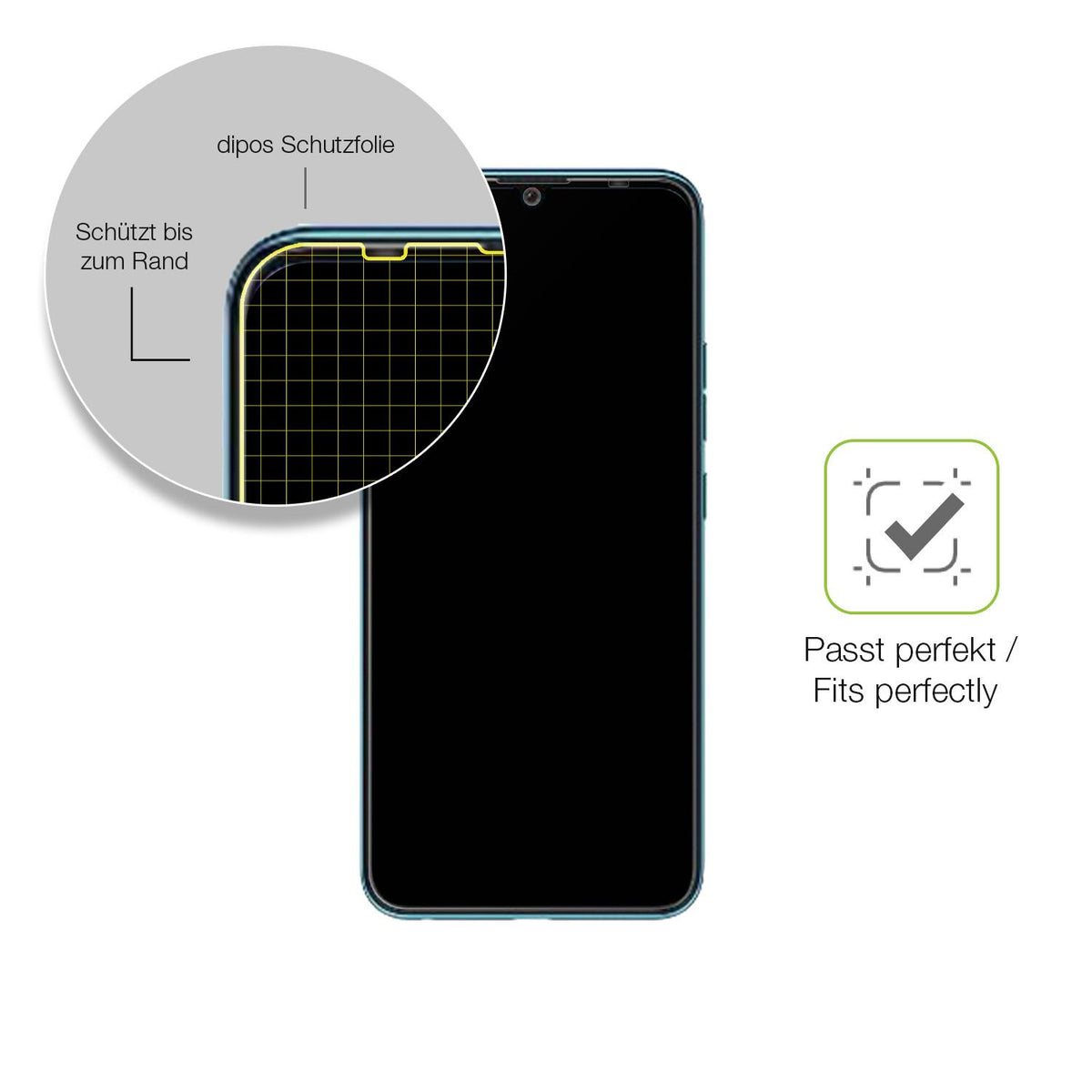 Besonders flexibler Displayschutz mit Anti-Shock-Schicht im Materialmix
