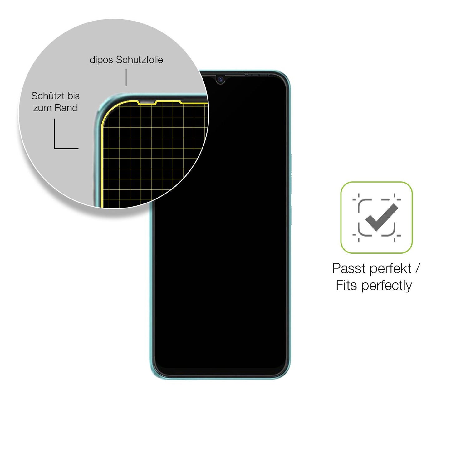Besonders flexibler Displayschutz mit Anti-Shock-Schicht im Materialmix