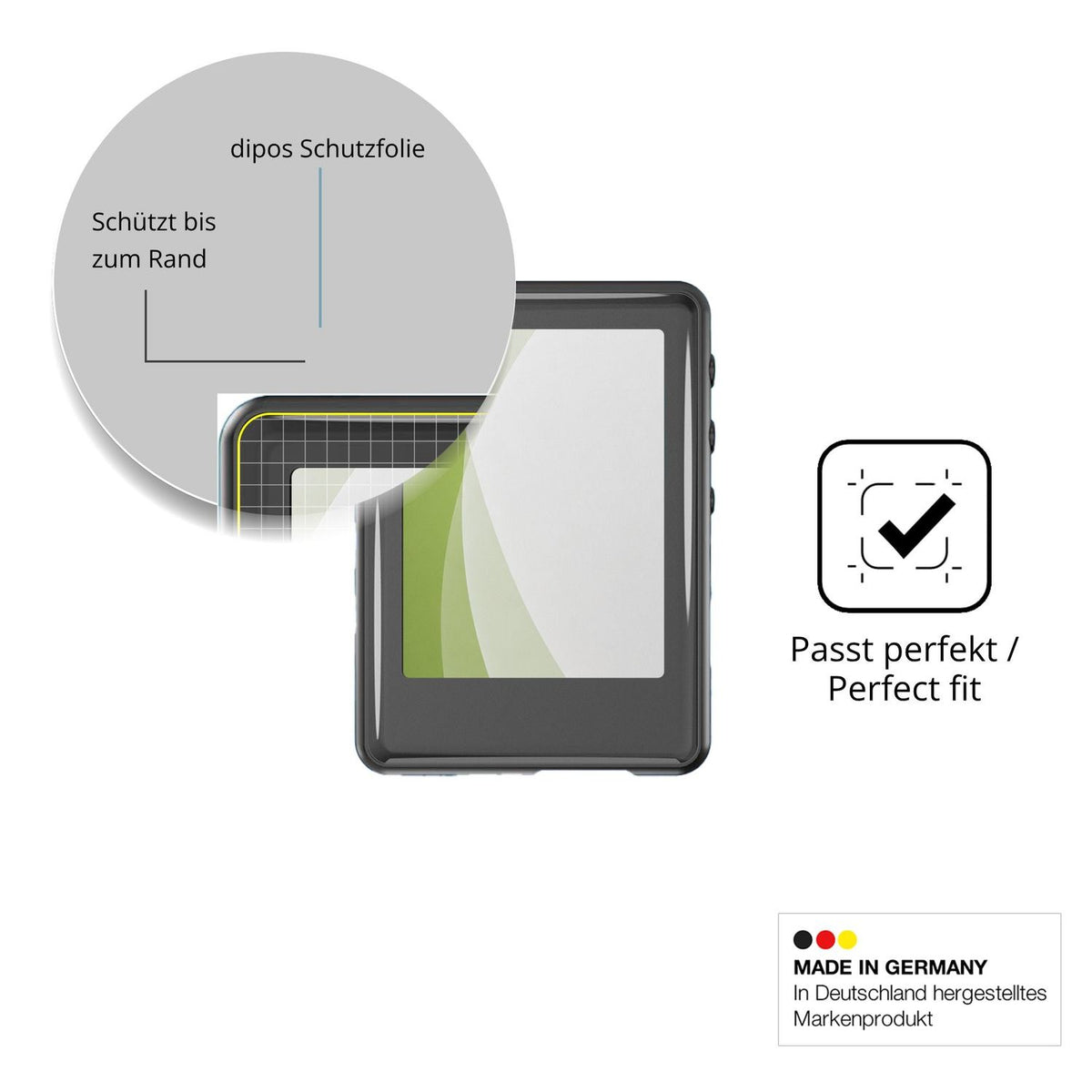 Besonders flexibler Displayschutz mit Anti-Shock-Schicht im Materialmix